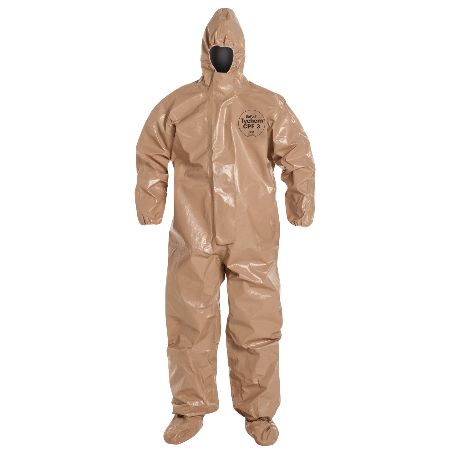 Dupont Personal Protection Tychem® 5000 Protective Hooded Coveralls, X-Large, Brown