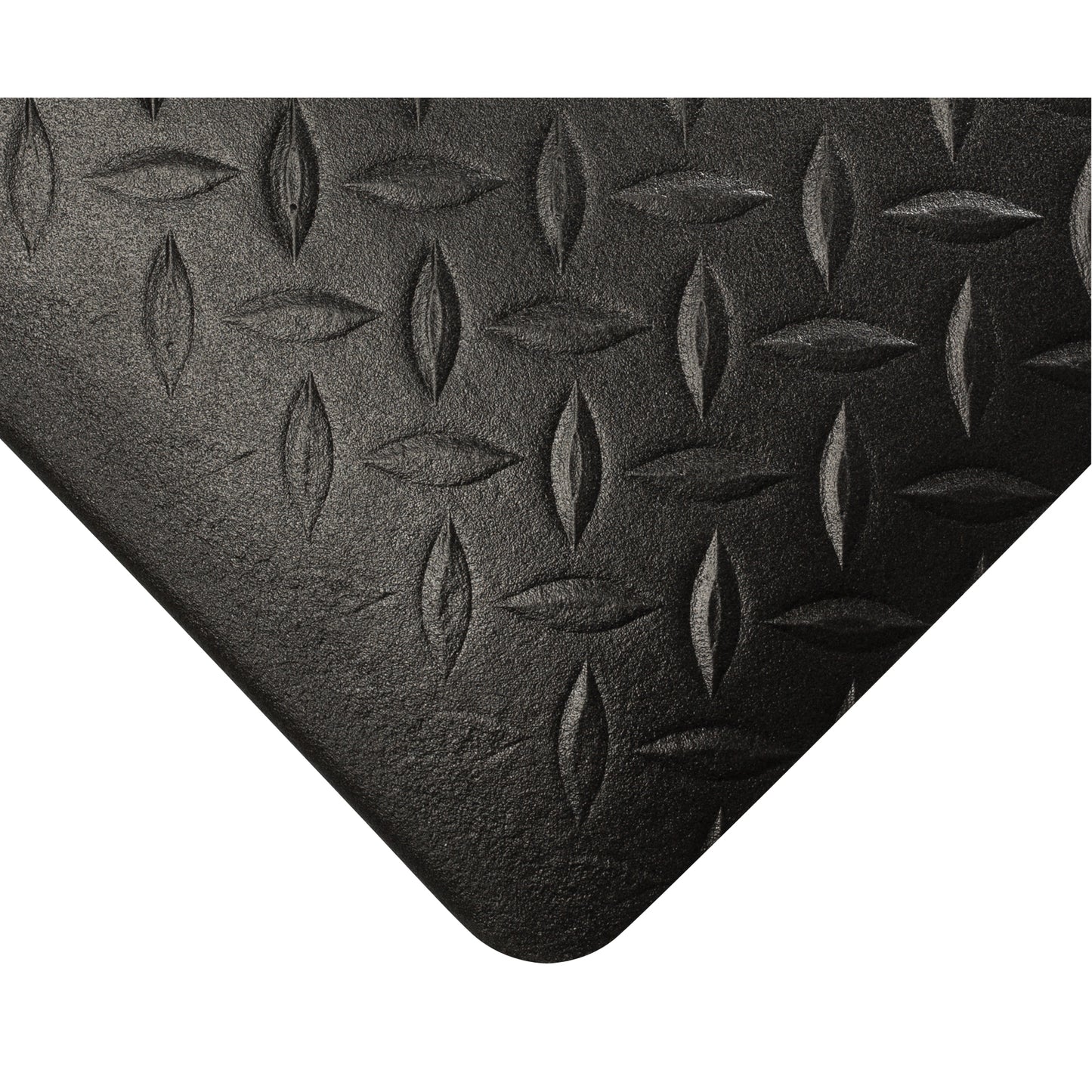 Wearwell Tuf Sponge Mats No. 452, Diamond, 3' x 60' x 1/2", Black, PVC Sponge