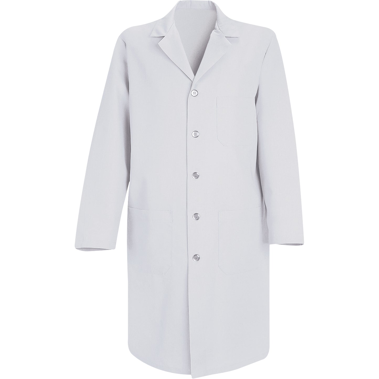 Red Kap Lab Coats, Poly-Cotton, 44, White
