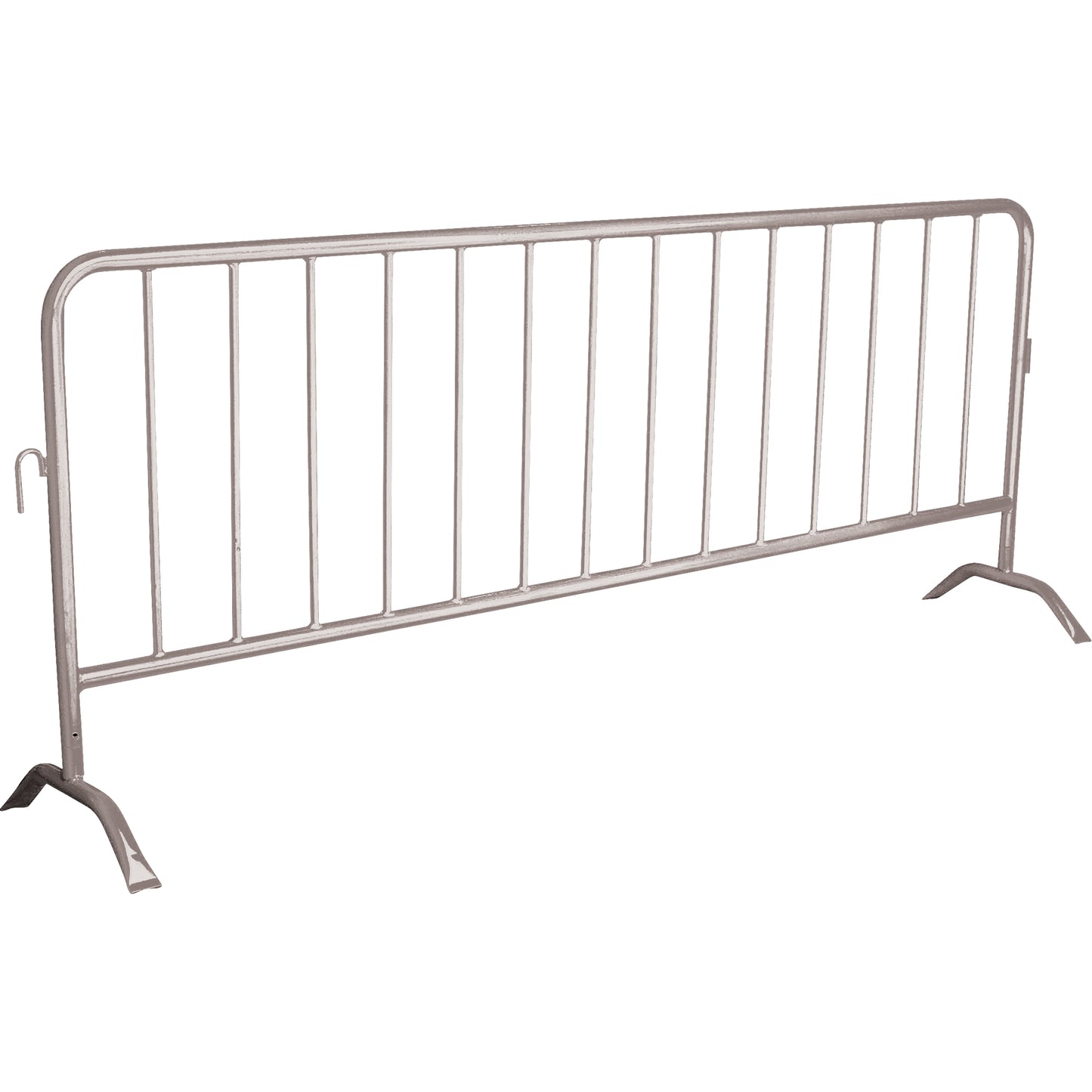 Zenith Safety Products Portable Barrier, Interlocking, 102" L x 40" H, Silver