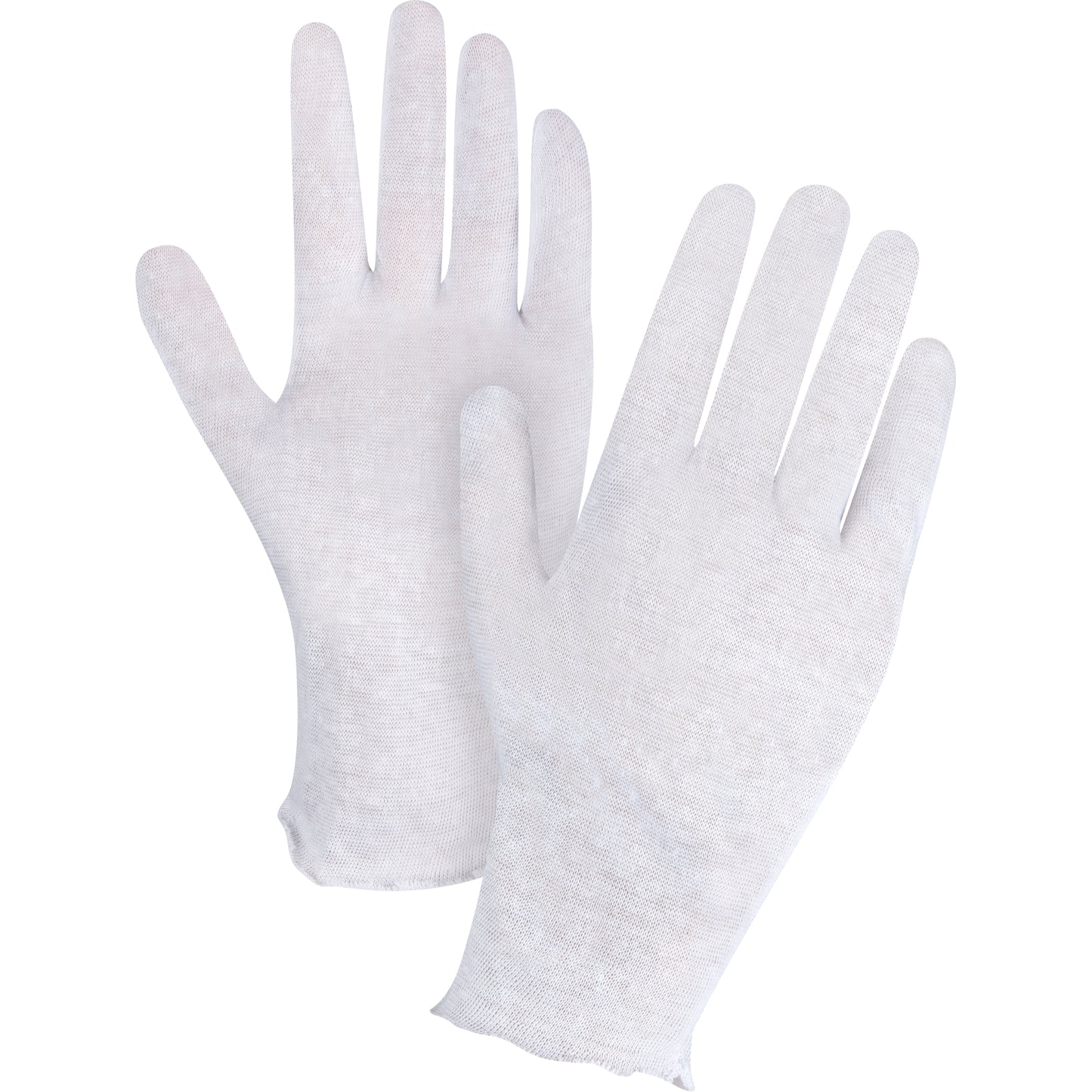 Zenith Safety Products Lightweight Inspection Gloves, Poly/Cotton, Unhemmed Cuff, Men's