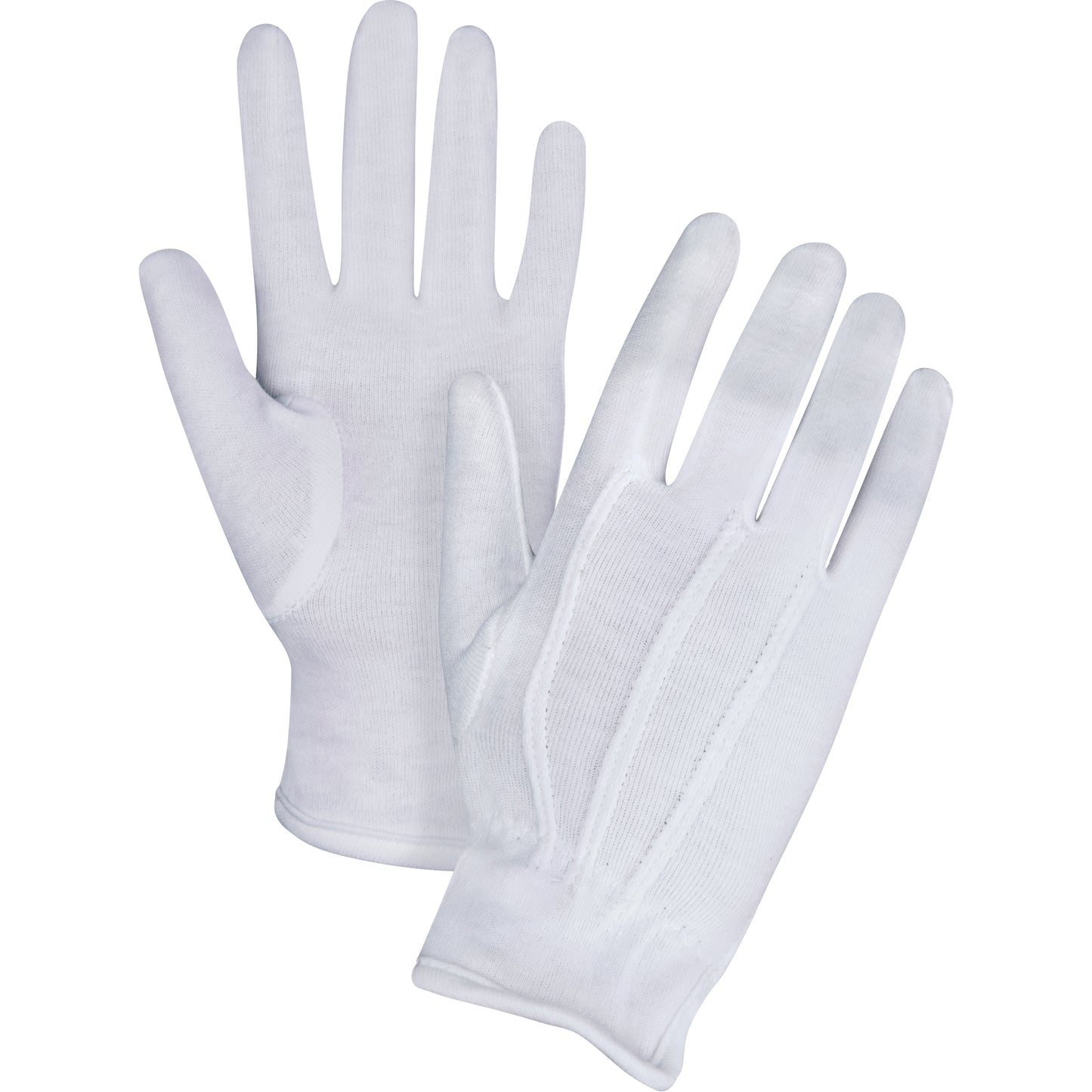 Zenith Safety Products Parade/Waiter's Gloves, Cotton, Hemmed Cuff, Medium
