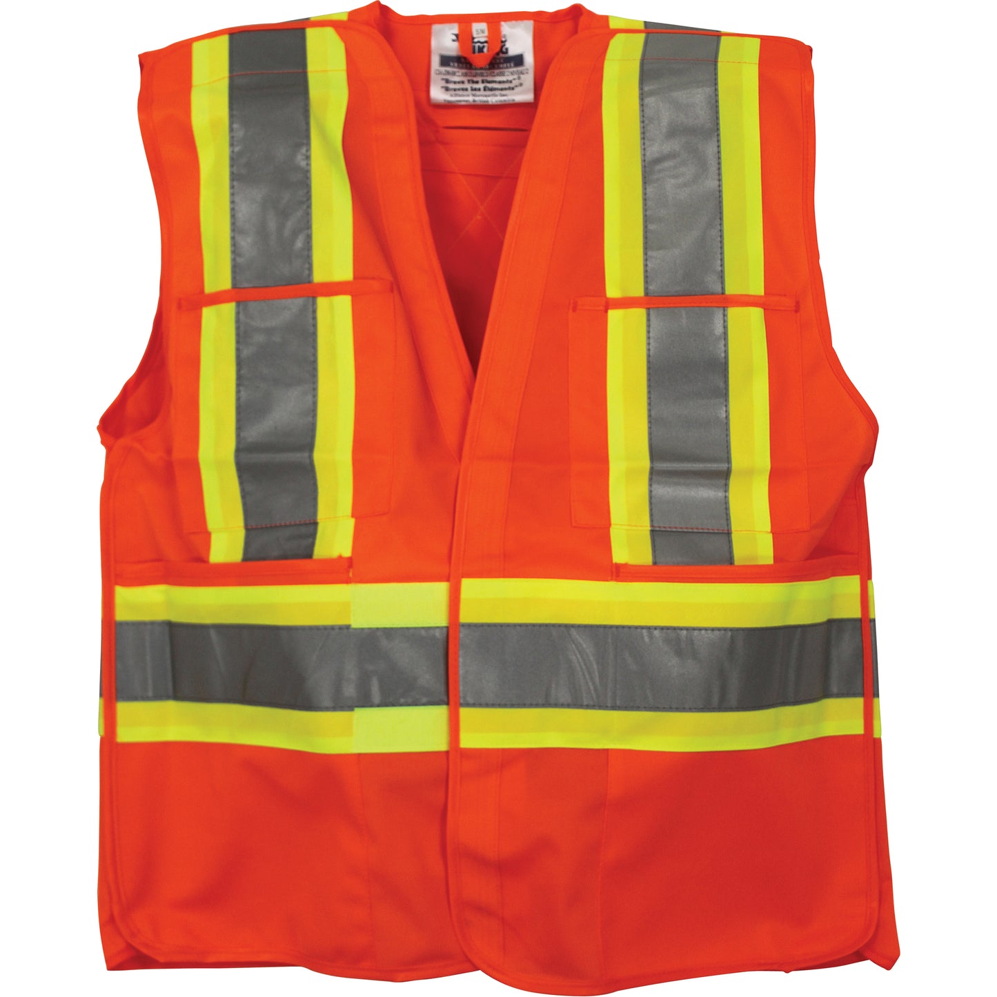 Viking Traffic Safety Vest, High Visibility Orange, Large/X-Large, Polyester