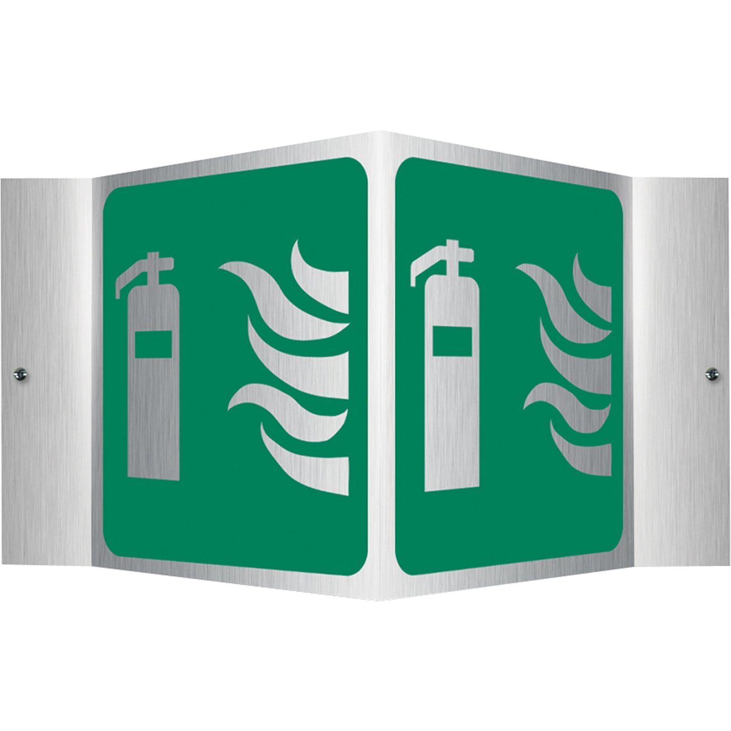 Accuform Signs Fire Extinguisher Projection™ Sign, 6" x 5", Aluminum, Pictogram