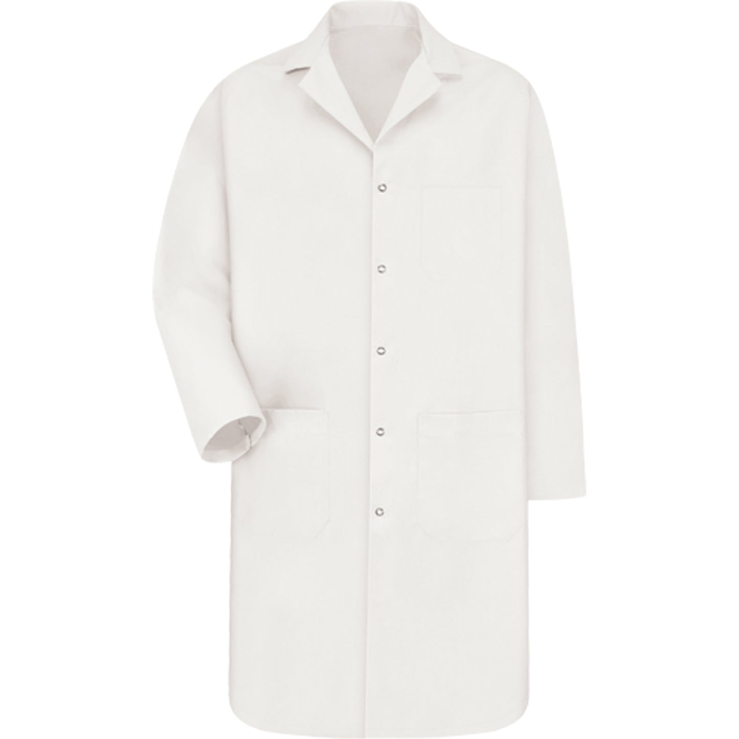 Red Kap Lab Coat, Poly-Cotton, X-Large, White