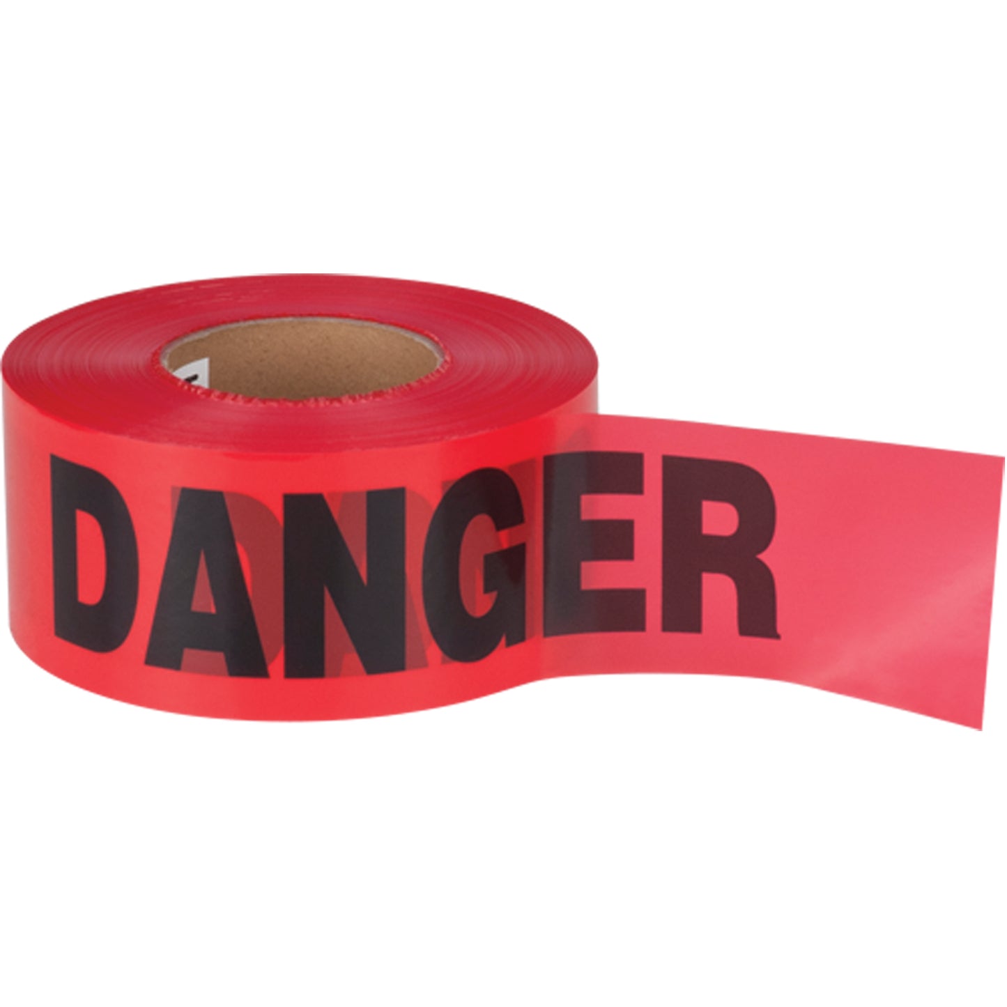 Zenith Safety Products "Danger" Barricade Tape, Bilingual, 3" W x 1000' L, 1.5 mils, Black on Red