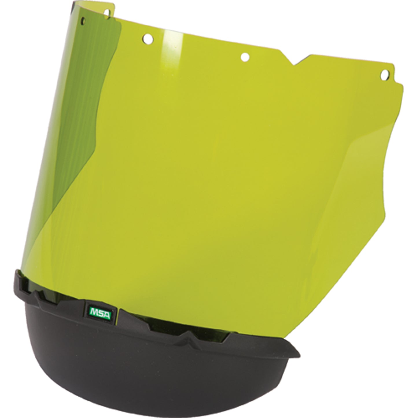 MSA V-Gard® Visor with Chin Protector for Arc Flash Application, Polycarbonate, Green Tint