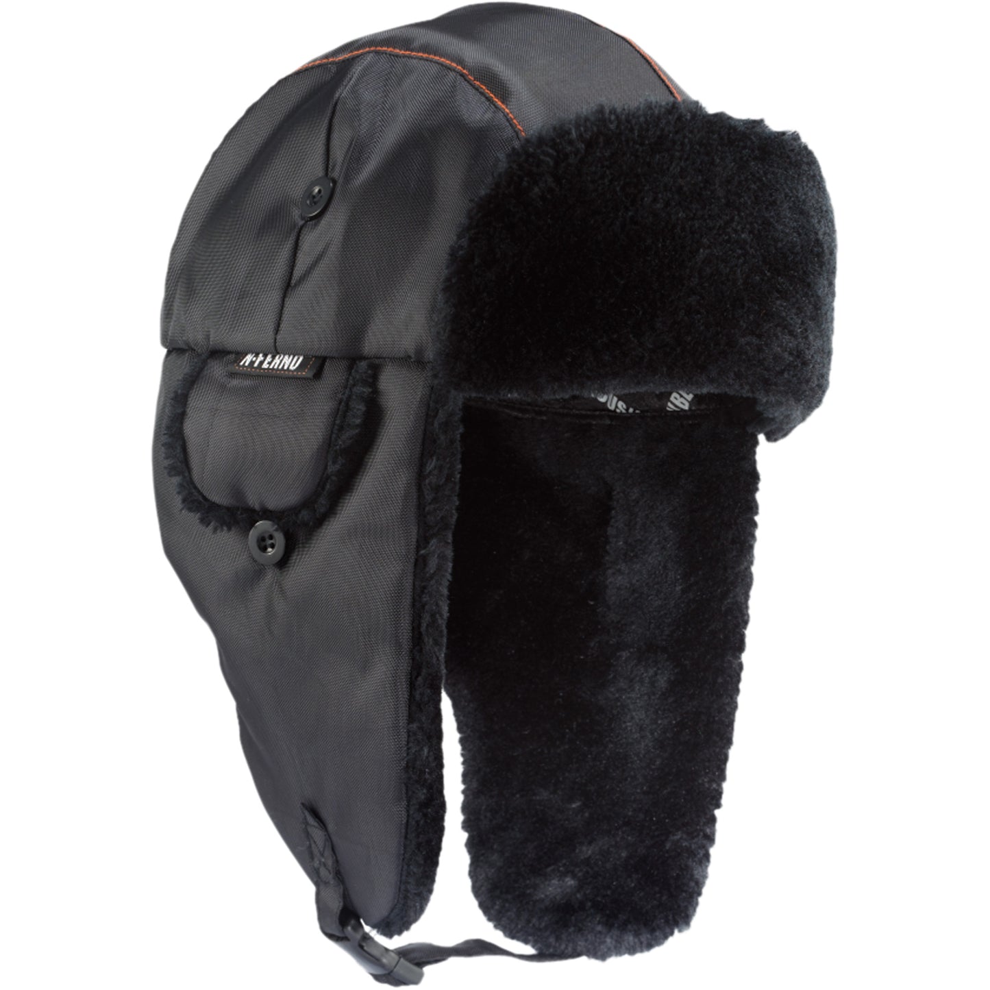 Ergodyne N-Ferno® 6802 Classic Trapper Hat, Synthetic Fur Lining, Large/X-Large, Black