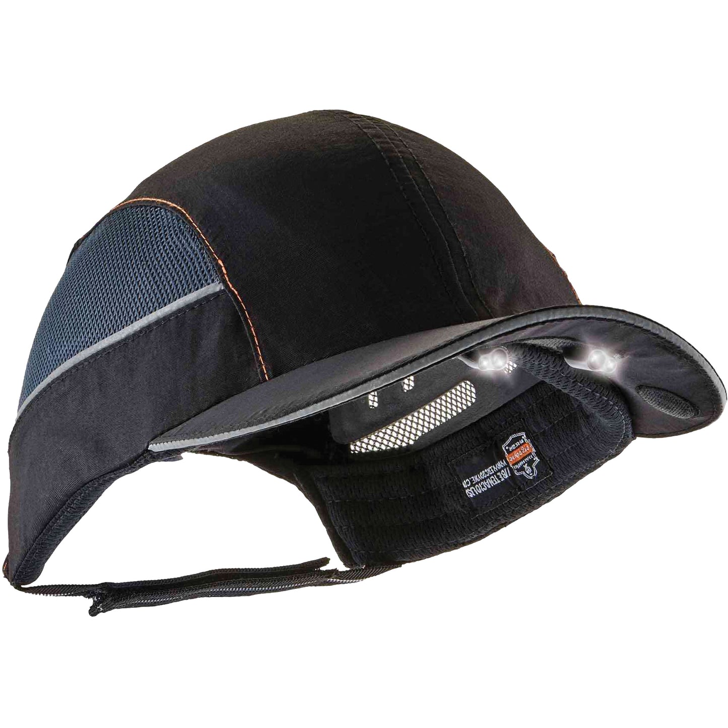 Ergodyne Skullerz® 8960 Short Brim Bump Cap with LED Lighting, Black