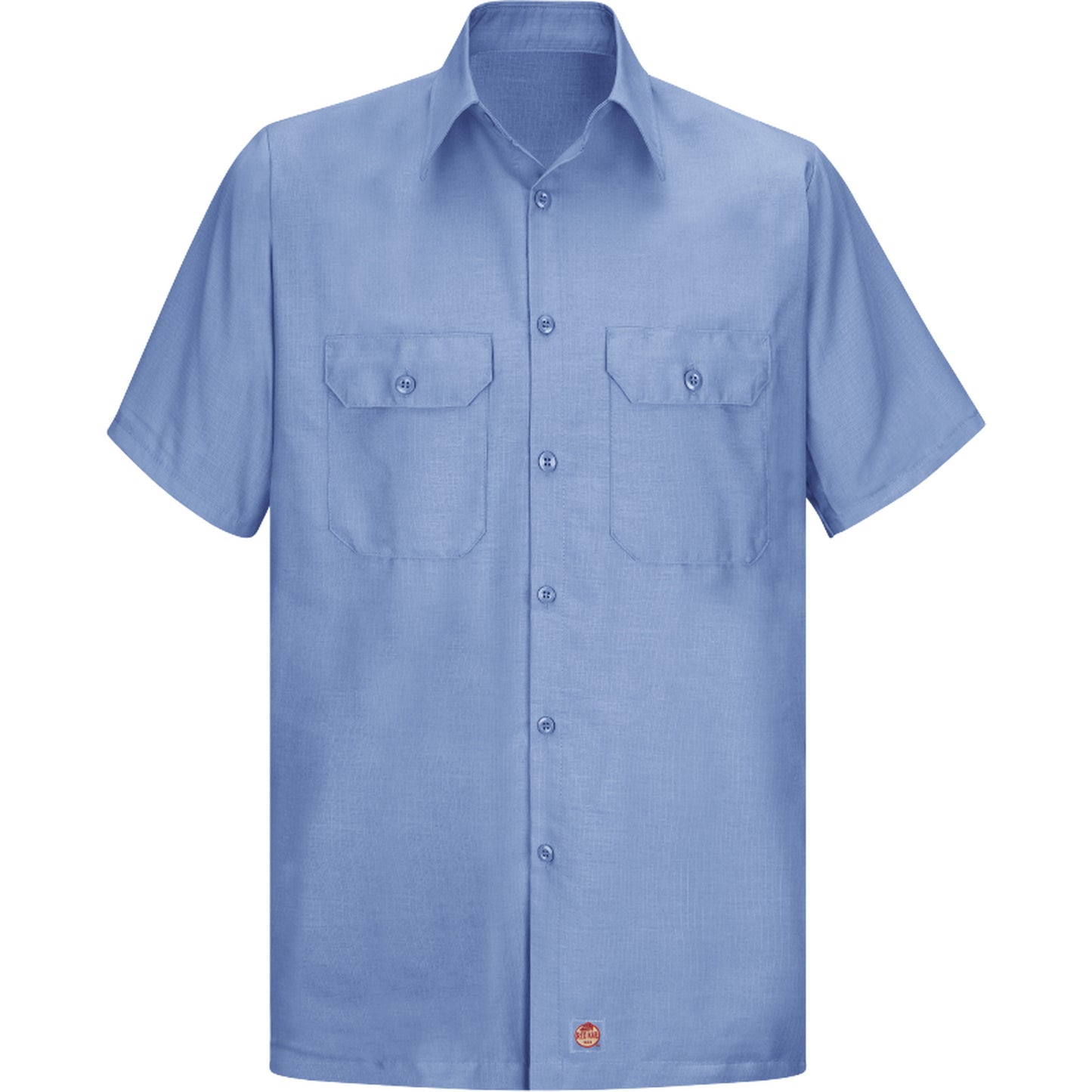 Red Kap Short Sleeve Ripstop Shirt, Men's, 2X-Large, Blue