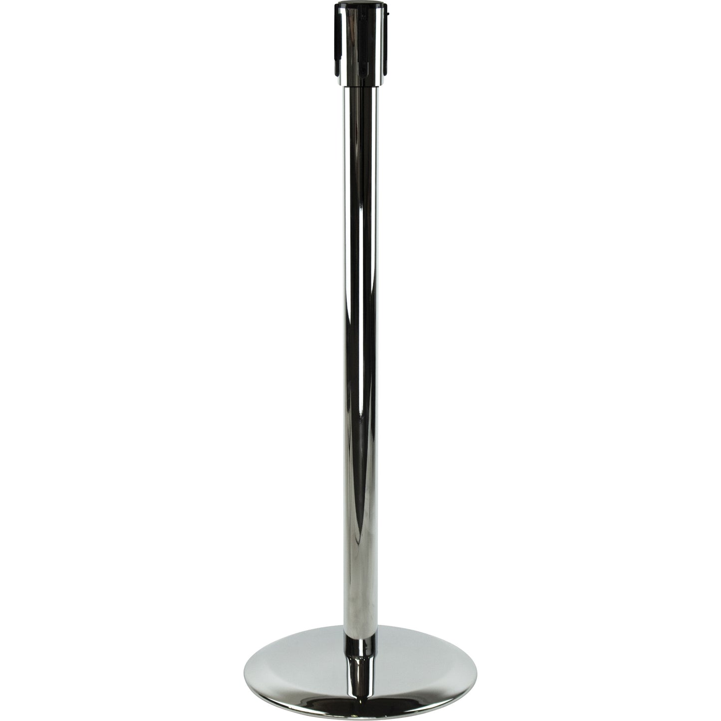 Tensator Slimline TensaBarrier® Receiver Post, 38" High, Polished Chrome