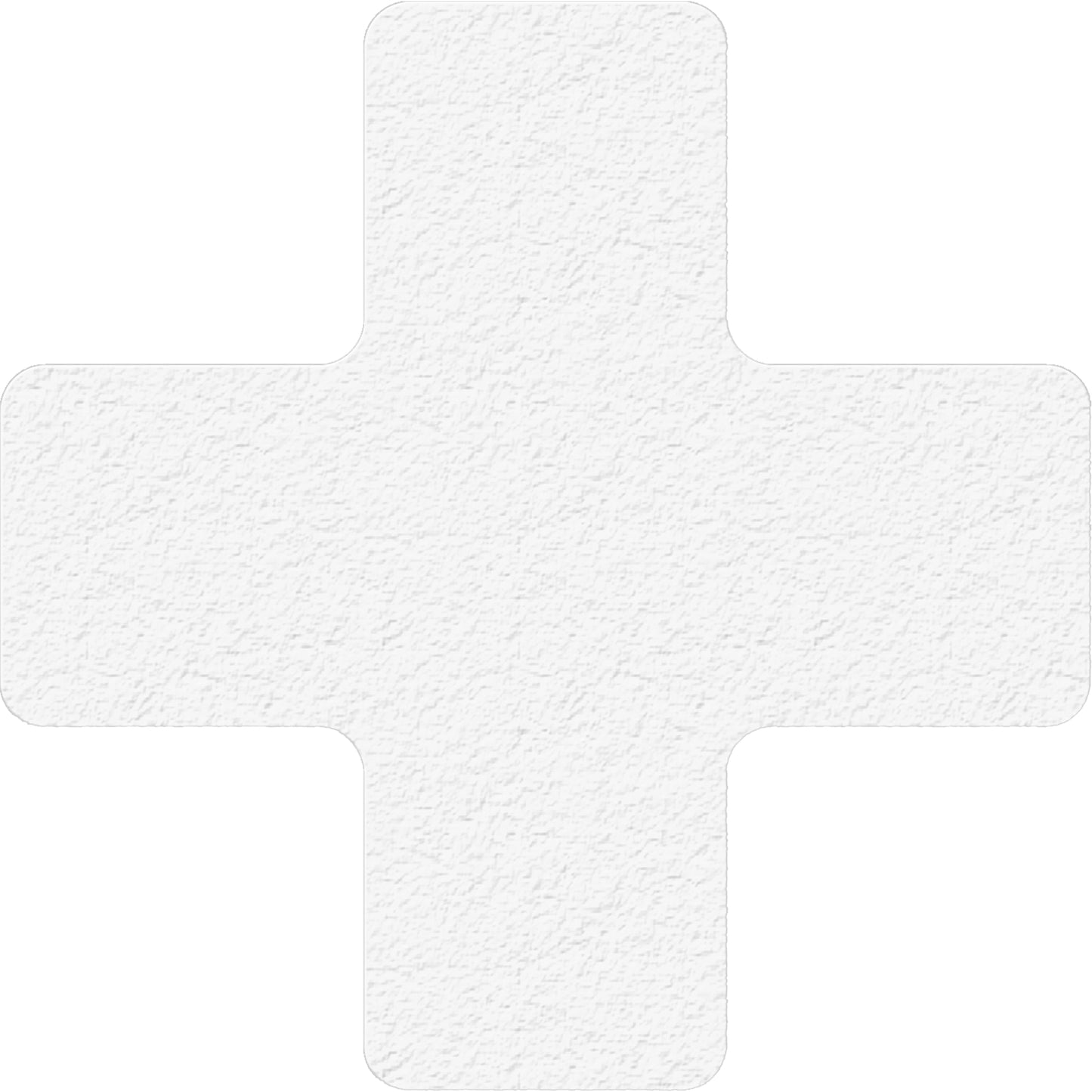 Incom Top Tape & Label Lean 5S Manufacturing Markers, Cross, 6" L x 6" W, White, Vinyl