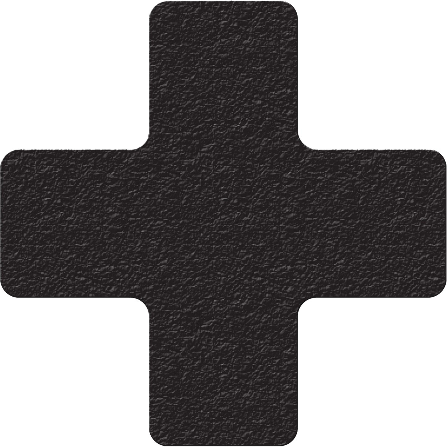 Incom Top Tape & Label Lean 5S Manufacturing Markers, Cross, 6" L x 6" W, Black, Vinyl