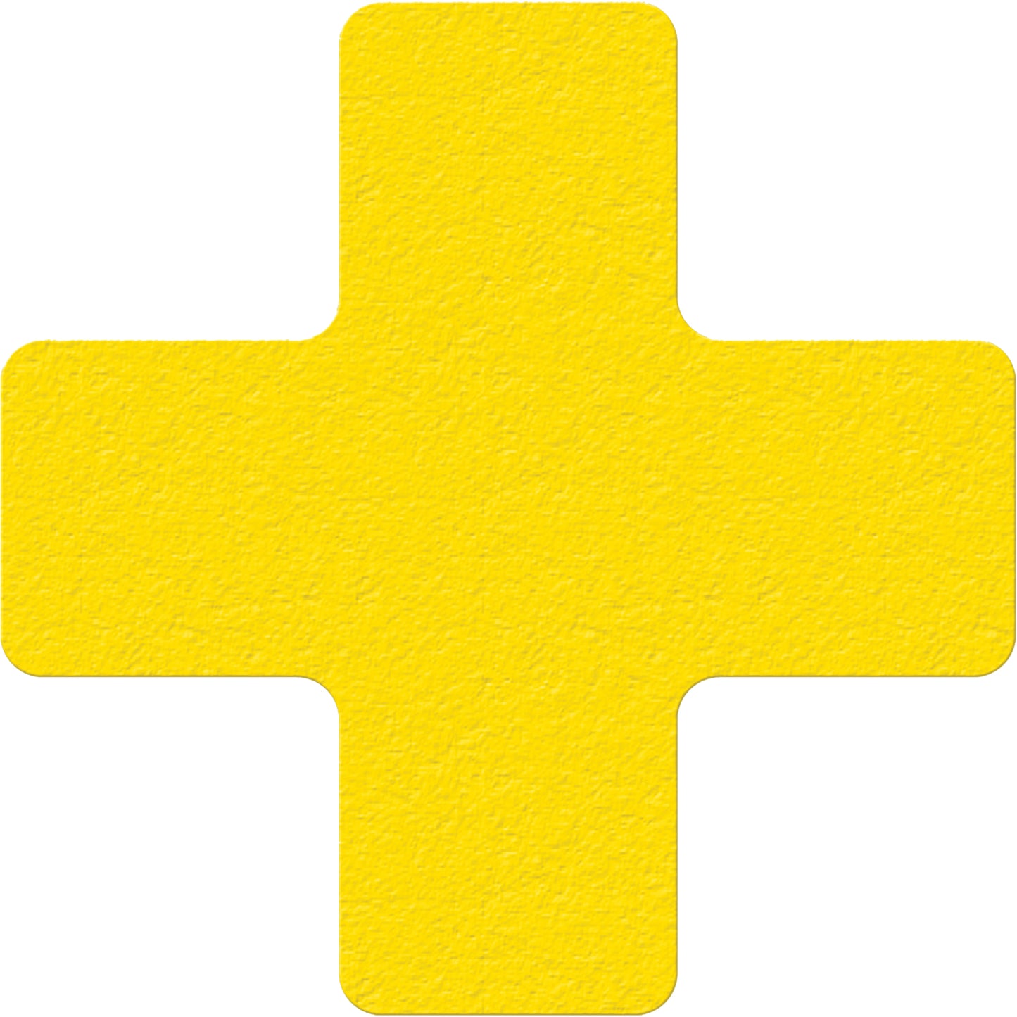 Incom Top Tape & Label Lean 5S Manufacturing Markers, Cross, 6" L x 6" W, Yellow, Vinyl