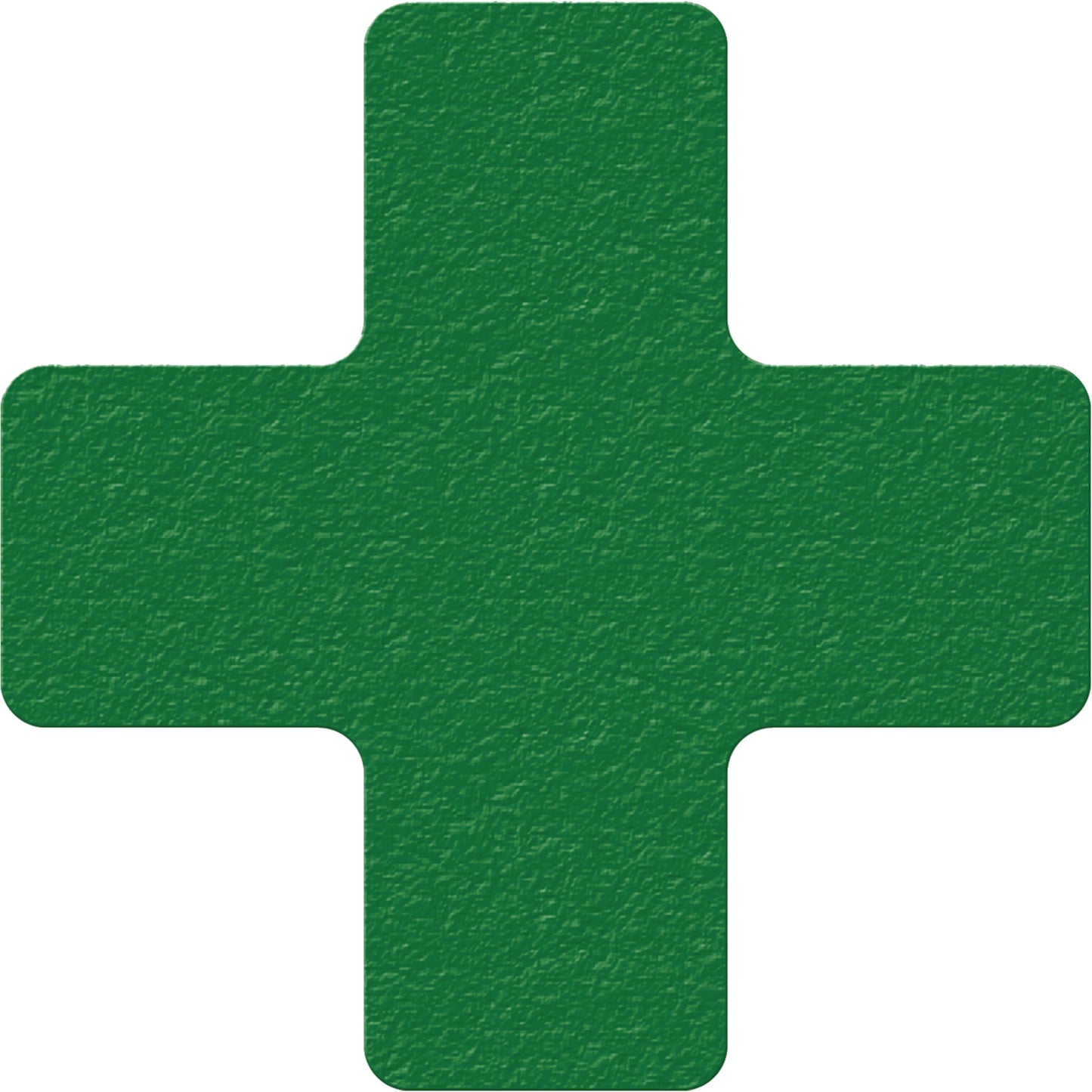 Incom Top Tape & Label Lean 5S Manufacturing Markers, Cross, 6" L x 6" W, Green, Vinyl