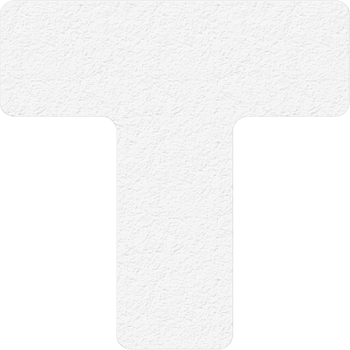 Incom Top Tape & Label Lean 5S Manufacturing Markers, T, 6" L x 6" W, White, Vinyl