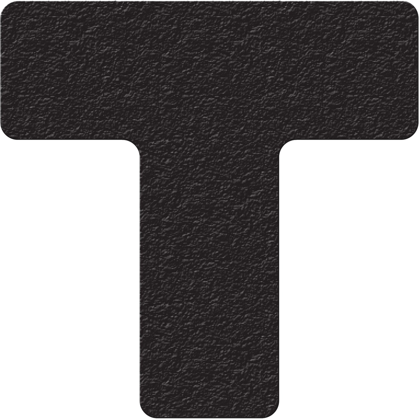 Incom Top Tape & Label Lean 5S Manufacturing Markers, T, 6" L x 6" W, Black, Vinyl