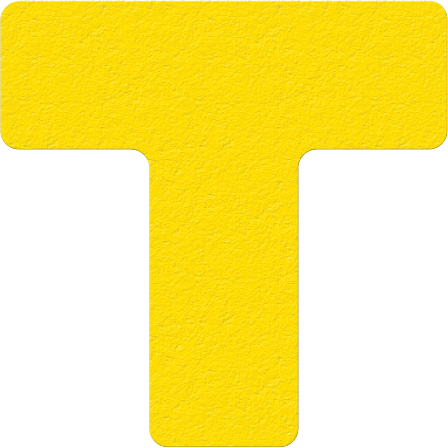 Incom Top Tape & Label Lean 5S Manufacturing Markers, T, 6" L x 6" W, Yellow, Vinyl