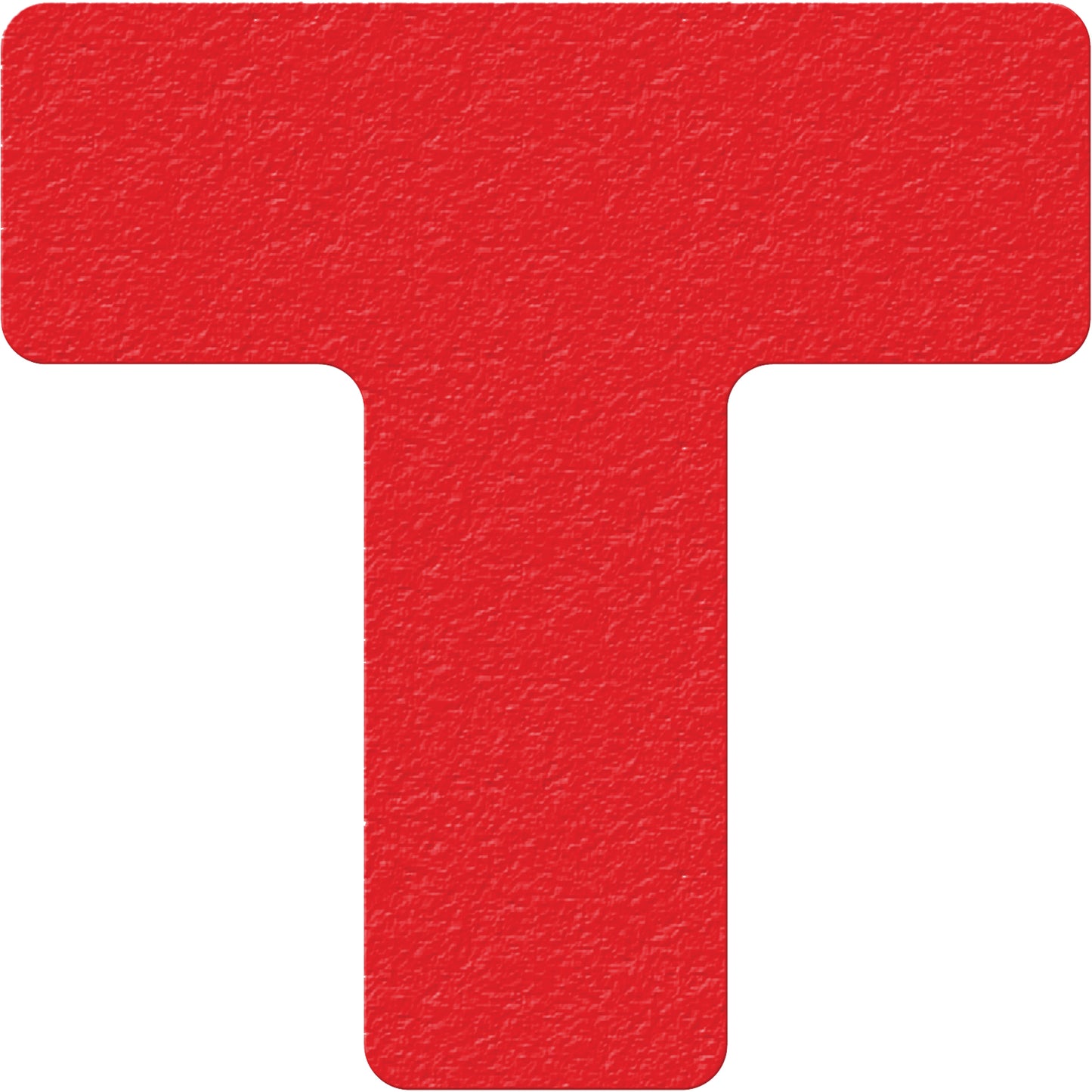 Incom Top Tape & Label Lean 5S Manufacturing Markers, T, 6" L x 6" W, Red, Vinyl