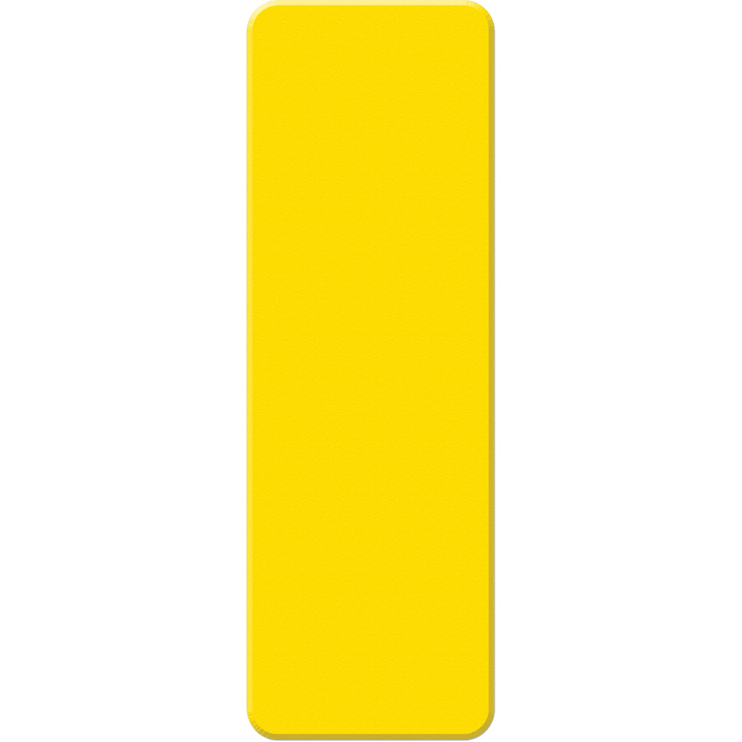 Incom Top Tape & Label Armor Stripe Lean/5S Markers, Rectangle, 6" L x 2" W, Yellow, Plastic