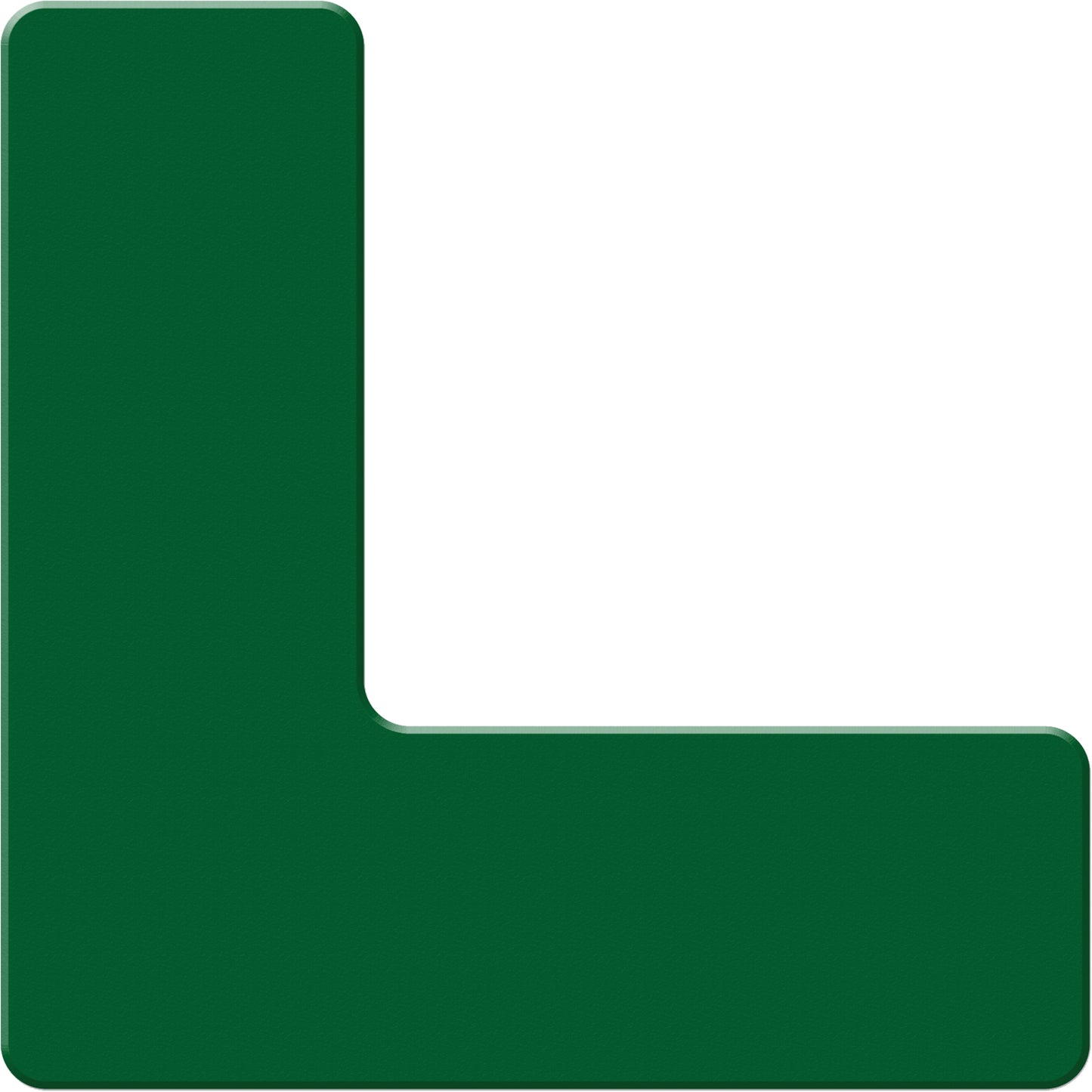 Incom Top Tape & Label Armor Stripe Lean/5S Markers, L, 6" L x 6" W, Green, Plastic