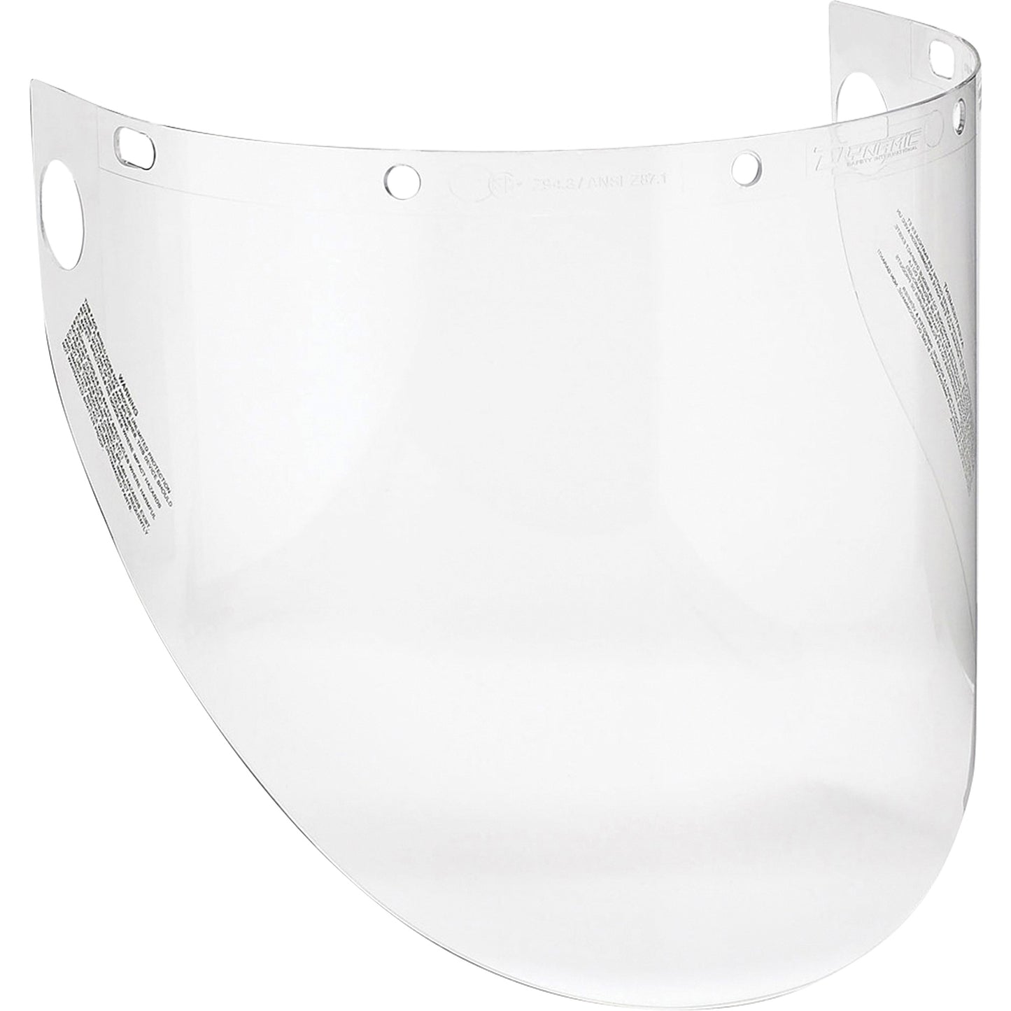 Protective Industrial Products Dynamic™ Molded Faceshield Visor, PETG, Clear Tint