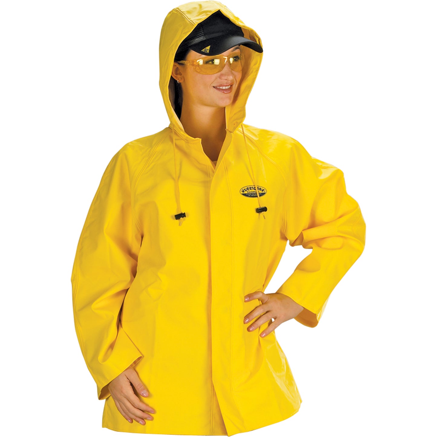 Hurricane Flame Retardant/Oil Resistant Rain Suits - Jackets, Medium, Yellow