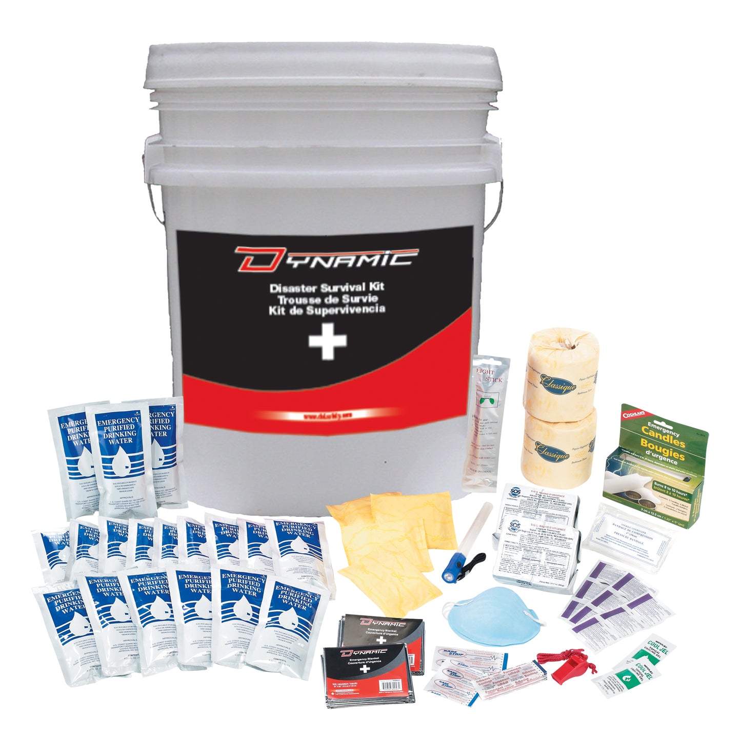 Protective Industrial Products Dynamic™ Emergency Preparedness First Aid Kit, Class 1 Medical Device, Bucket