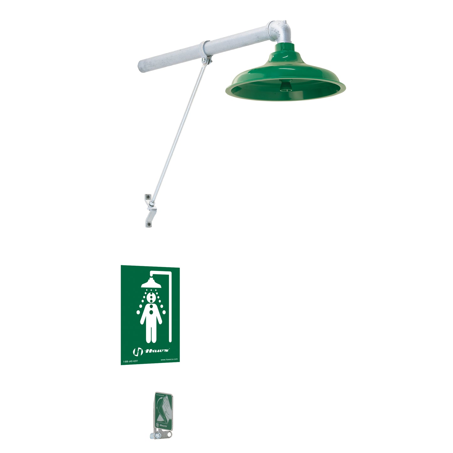 Haws Freeze Protected Drench Shower, Wall-Mount