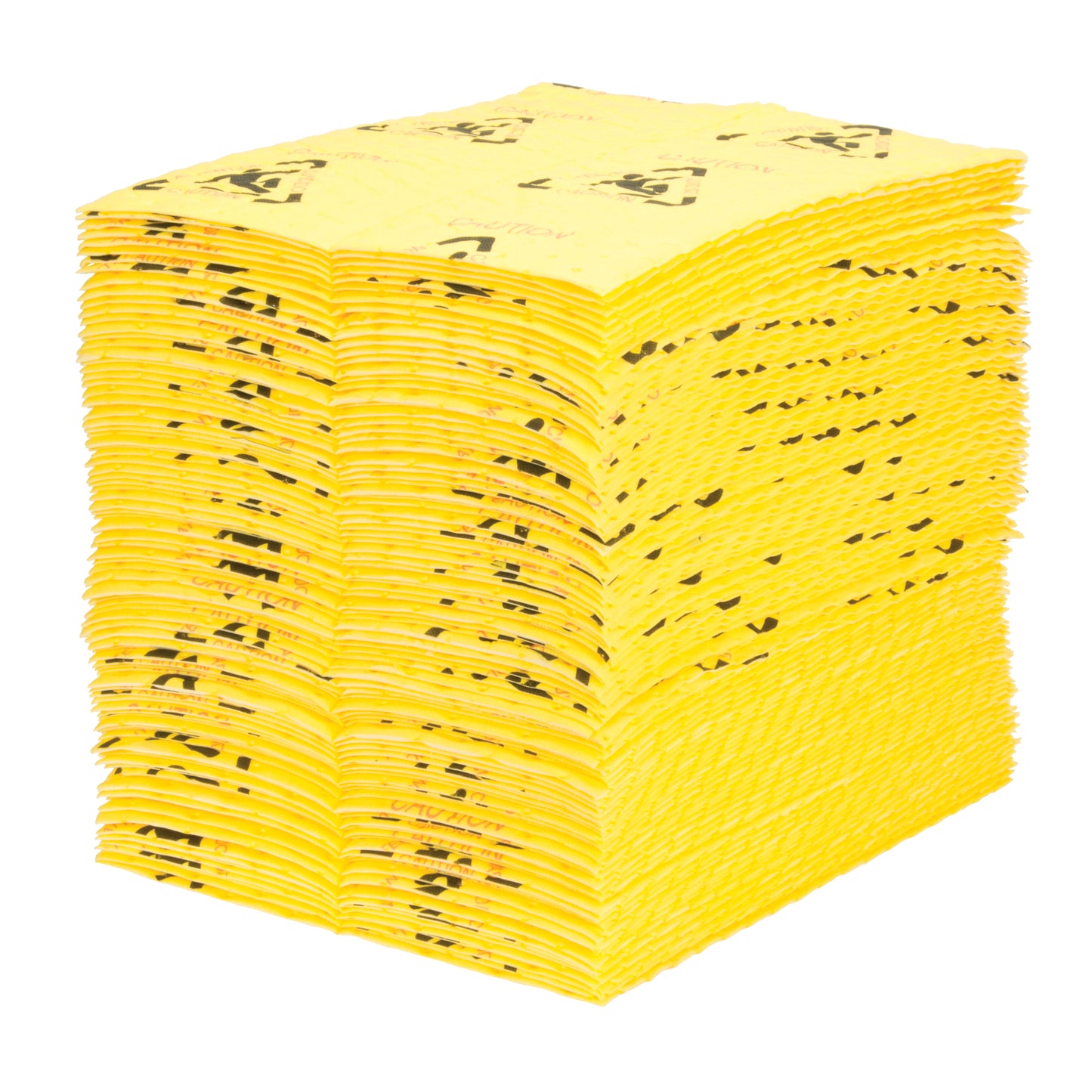 Zenith Safety Products Caution Pads - High Visibility Absorbents, Universal, 15" x 18", 24.4 gal. Absorbancy