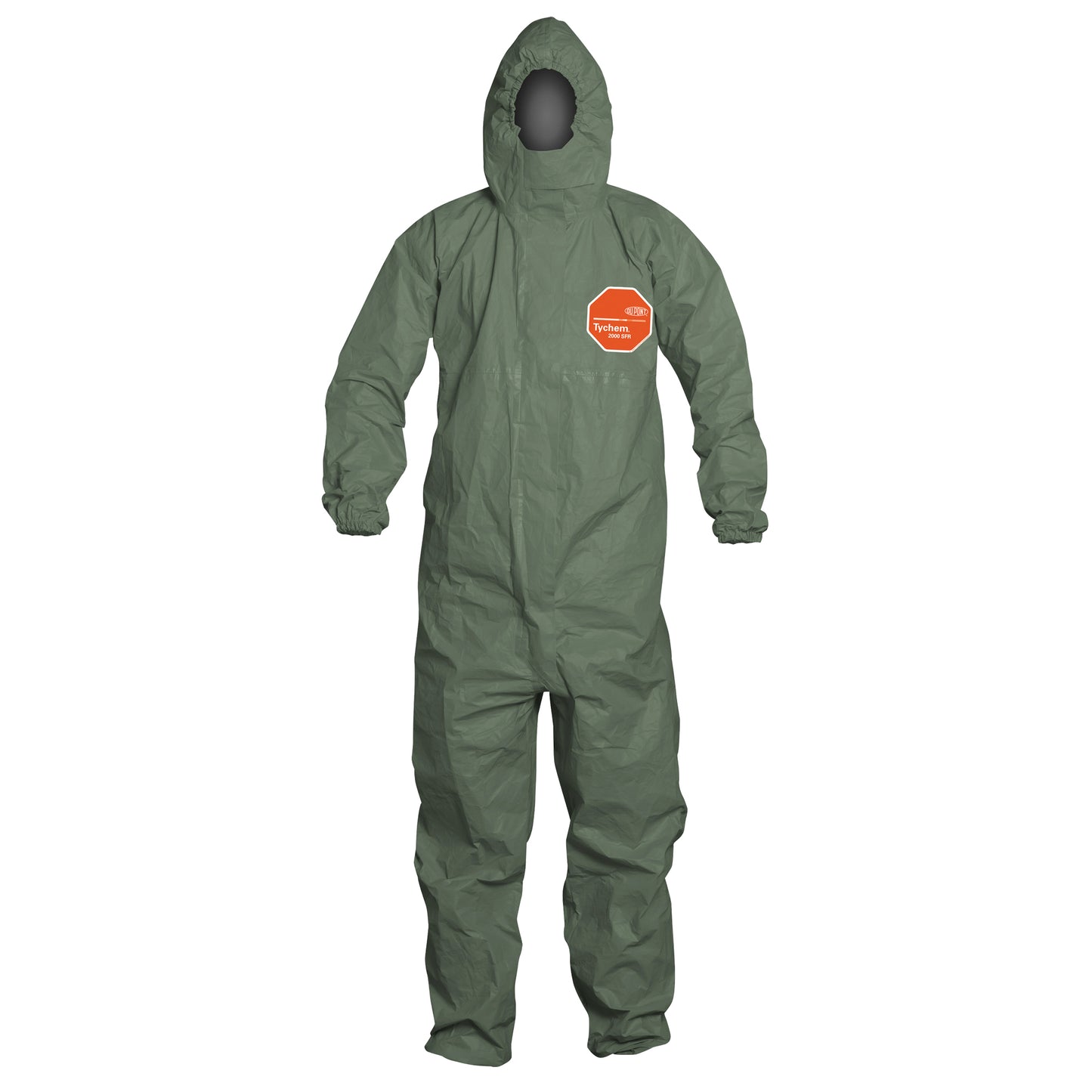 Dupont Personal Protection Tychem® 2000 SFR Protective Coveralls, Medium, Green