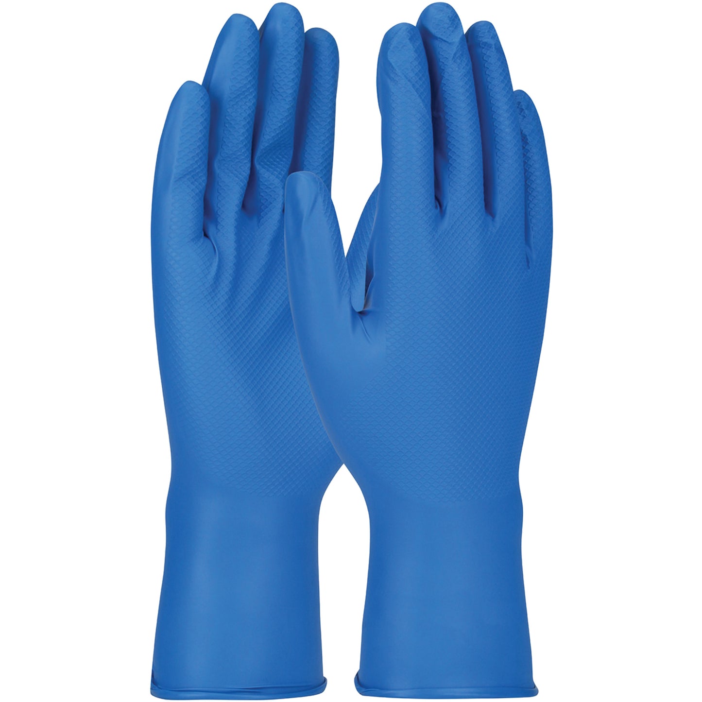 Protective Industrial Products Grippaz™ Gloves, Large, Nitrile, 8-mil, Powder-Free, Blue