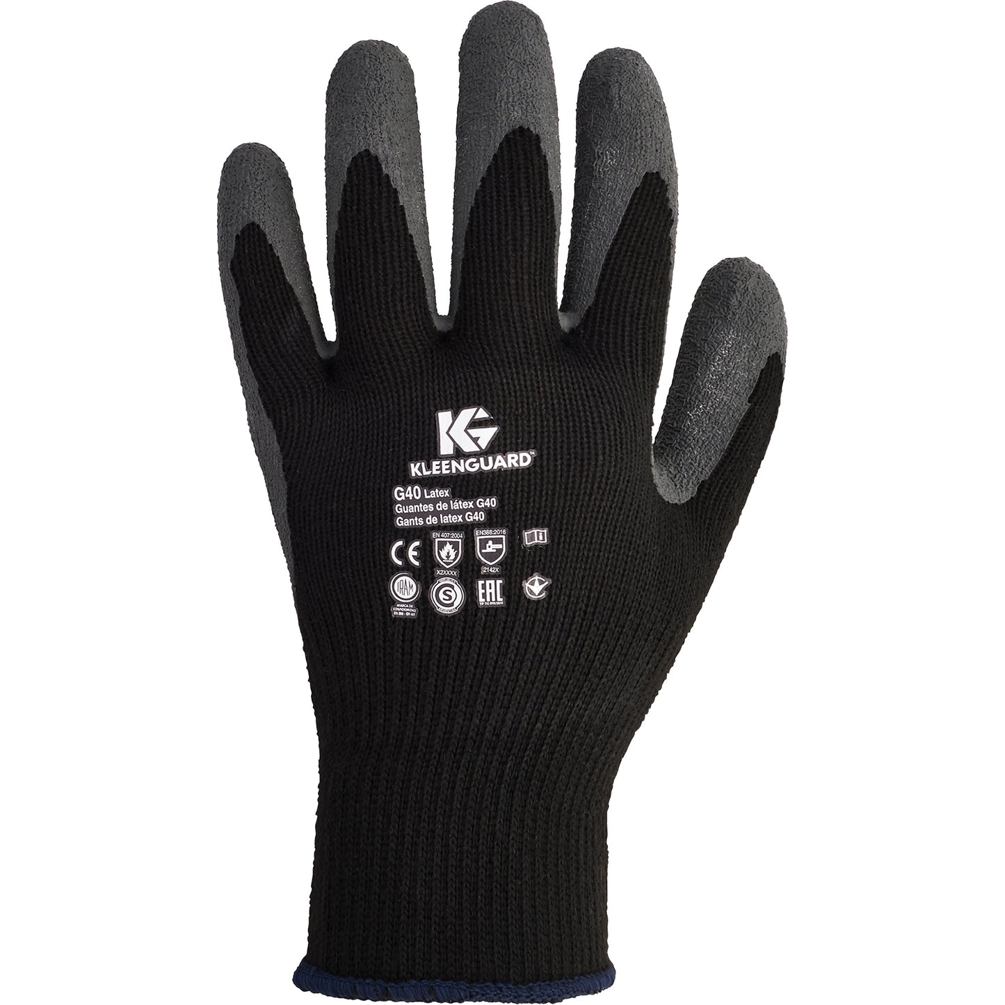 Ansell KleenGuard™ G40 Multi-Purpose Gloves, 9/Large, Rubber Latex Coating, 10 Gauge, Polyester/Cotton Shell