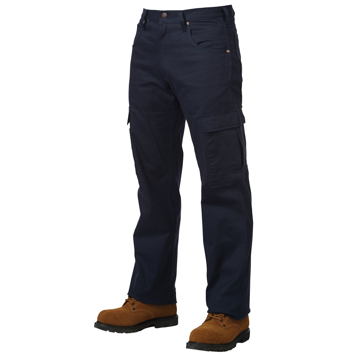 Tough Duck Stretch Twill Cargo Pant, Cotton, Navy Blue, Size 38, 34 Inseam