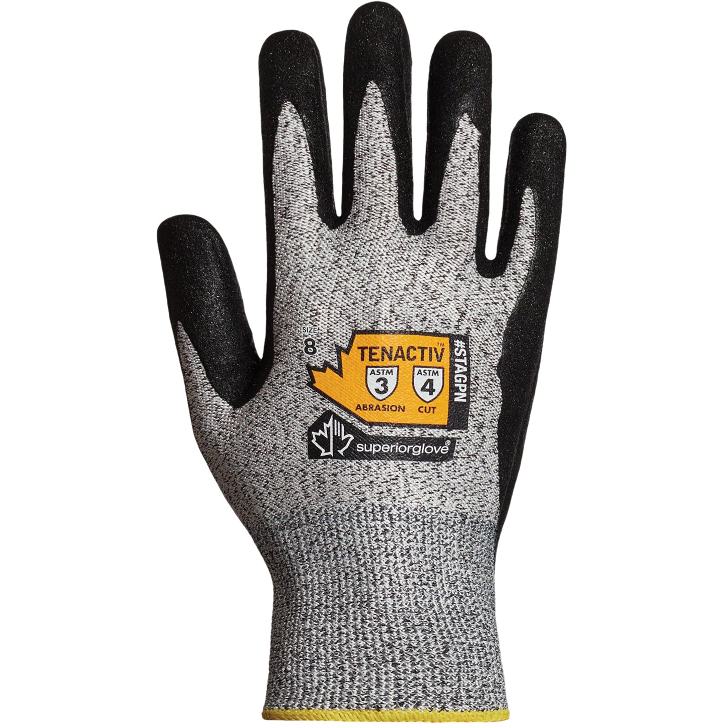 Superior Glove Works Ltd. Cut-Resistant Gloves, Size Small/7, 13 Gauge, Nitrile Coated, TenActiv™ Shell, ASTM ANSI Level A5