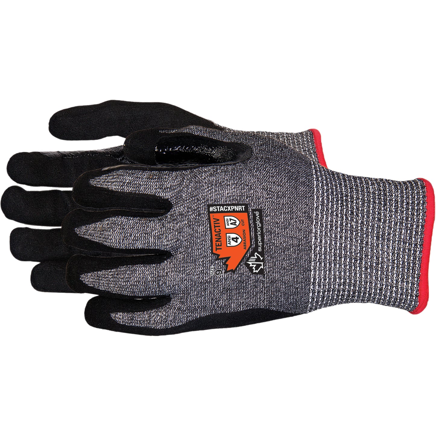 Superior Glove Works Ltd. Composite-Knit Cut-Resistant Gloves, Size 5/2X-Small, 13 Gauge, Foam Nitrile Coated, Stainless Steel/HPPE/TenActiv™ Shell, ASTM ANSI Level A7
