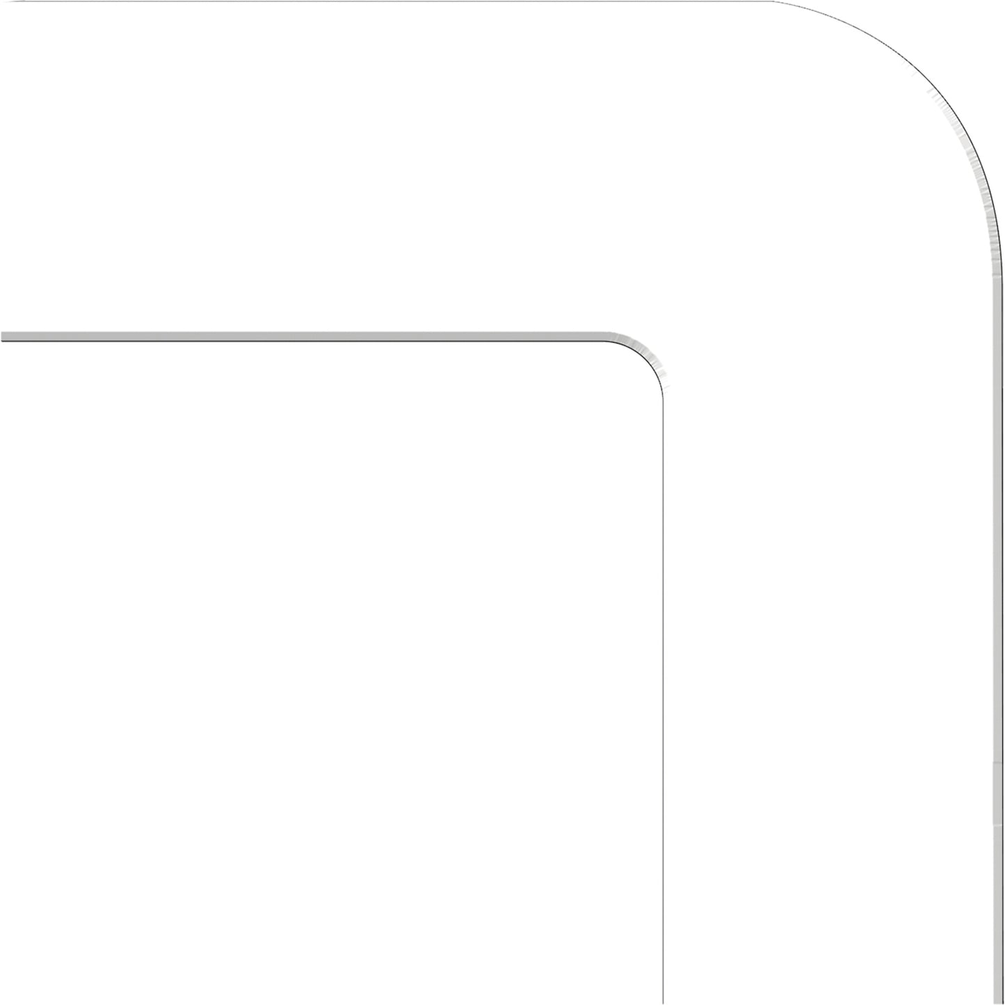 Accuform Signs Tough-Mark™ Heavy-Duty Floor Marking, L, 6" L x 6" W, White, Polyethylene