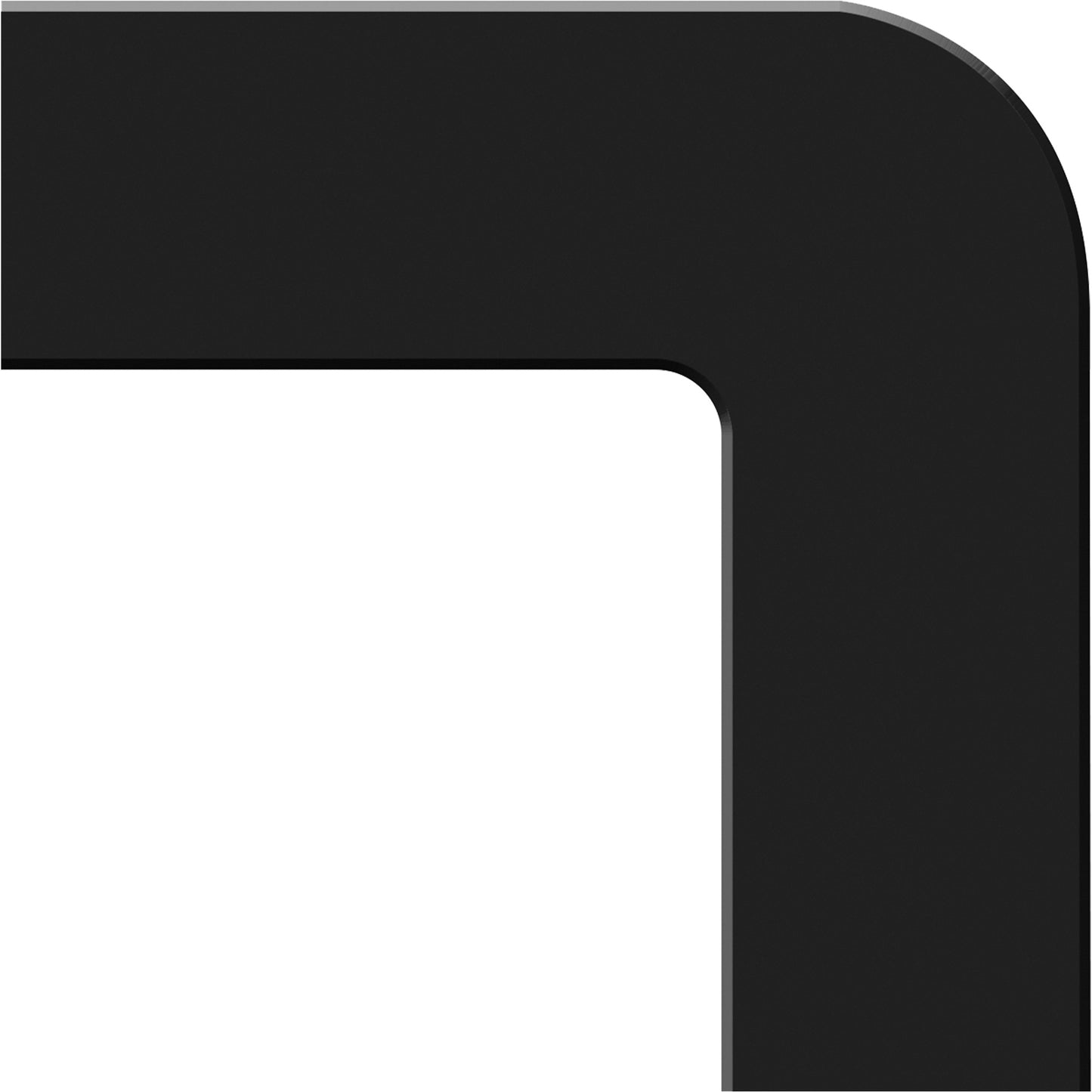 Accuform Signs Tough-Mark™ Heavy-Duty Floor Marking, L, 6" L x 6" W, Black, Polyethylene
