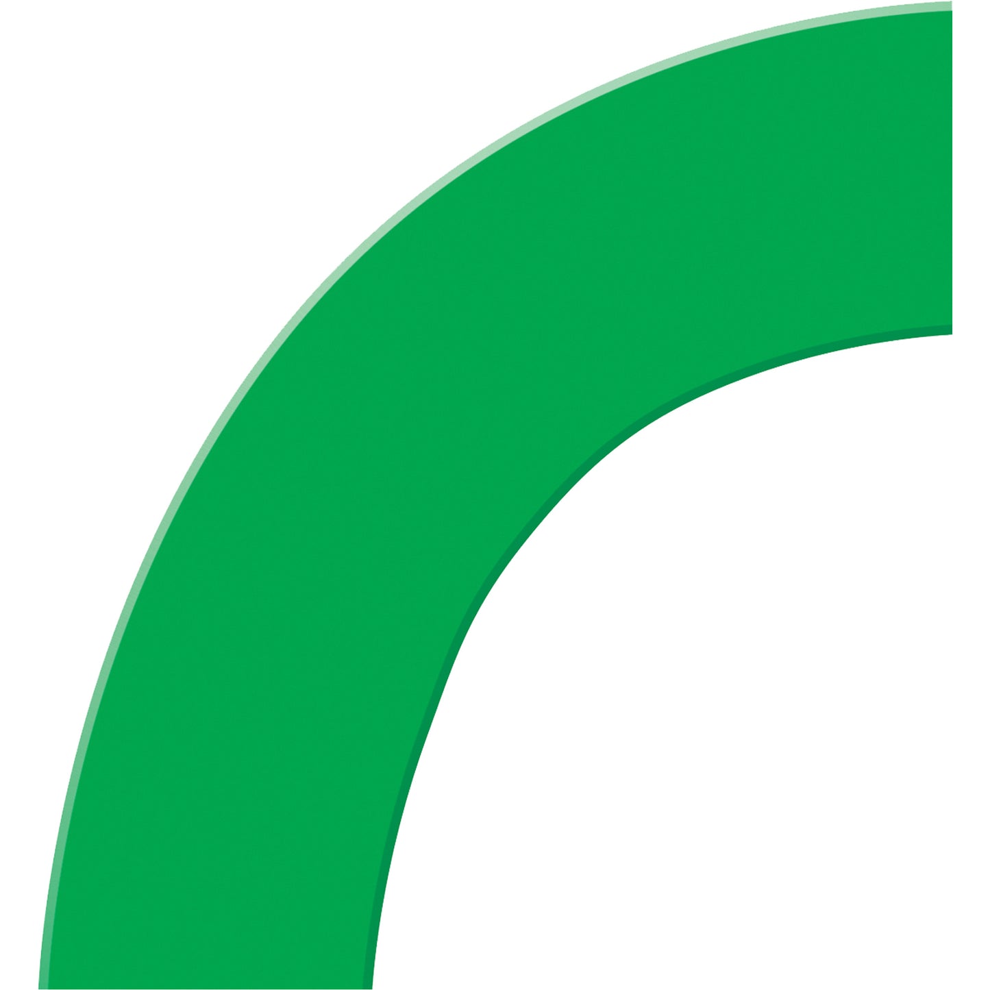 Accuform Signs Tough-Mark™ Heavy-Duty Floor Marking, Square, 6" L x 6" W, Green, Polyethylene