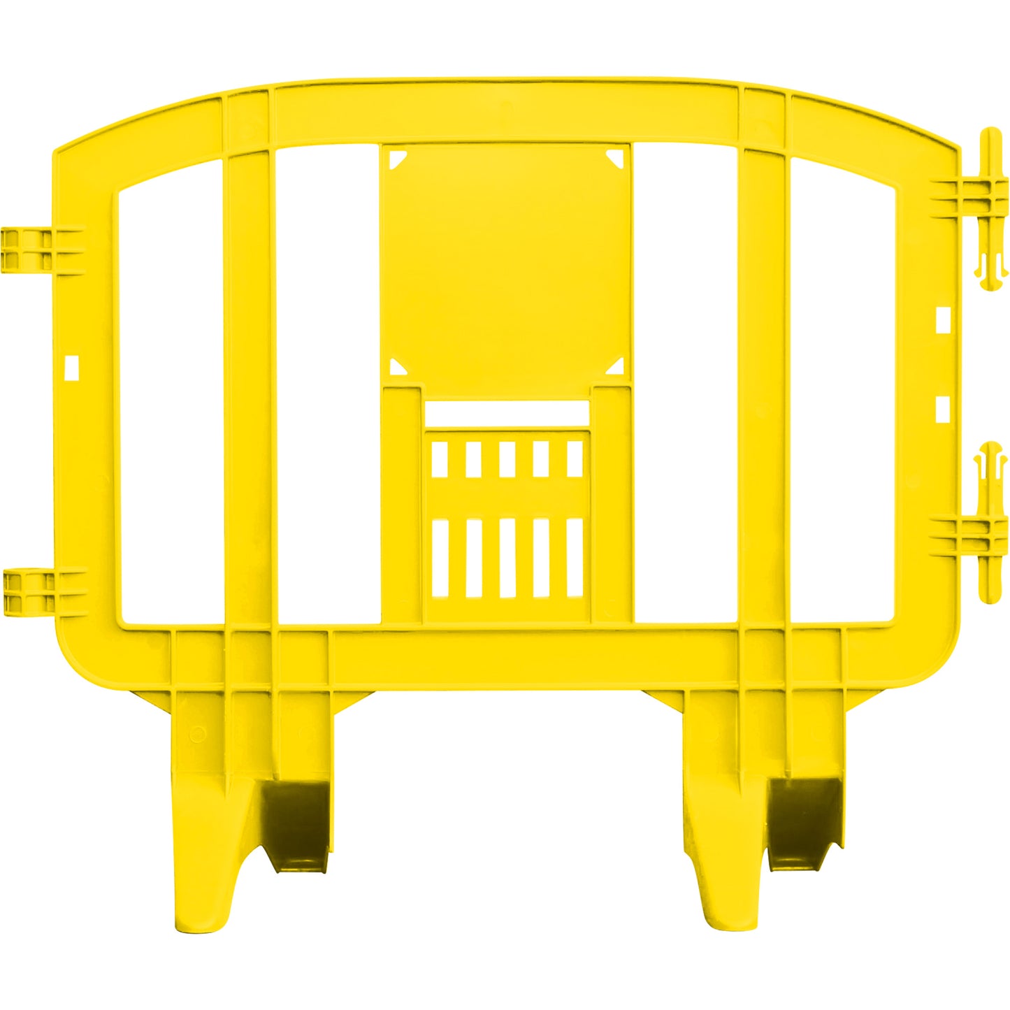MLR International Minit Barricade, Interlocking, 49" L x 39" H, Yellow