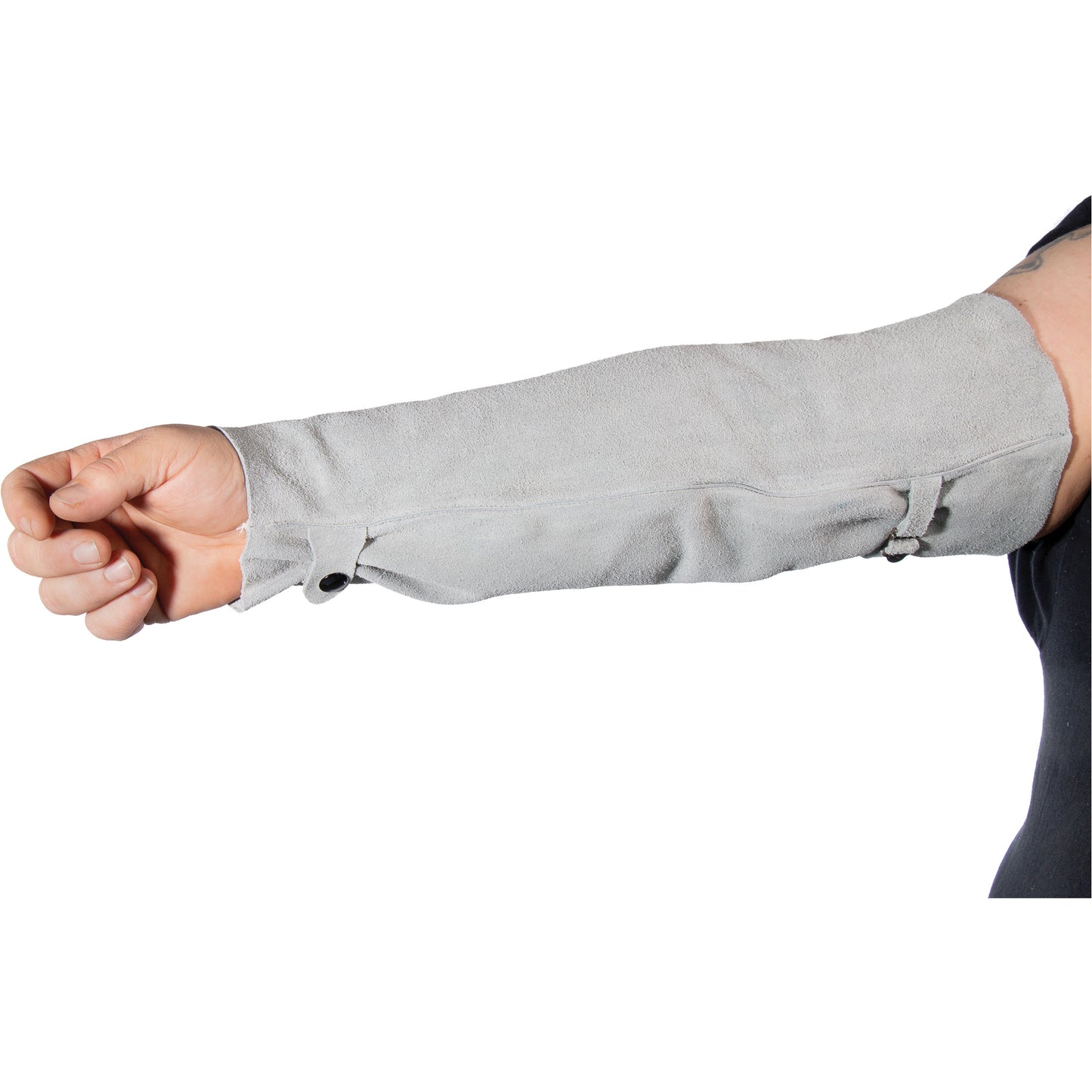 Natpro Welder's Heat Resistant Sleeves, 24" L, Pearl Grey