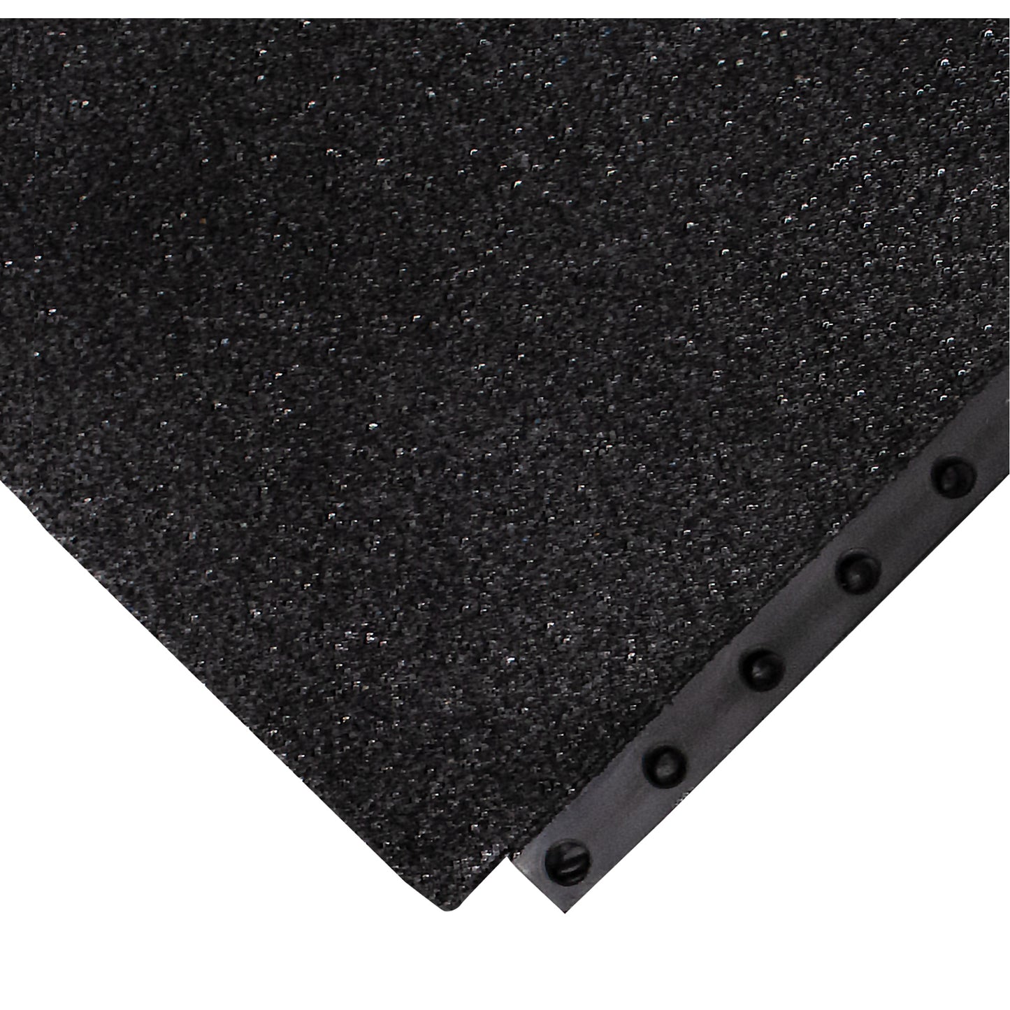 Wearwell 24/Seven® Locksafe® Anti-Fatigue Mat, Textured, 3' x 3' x 5/8", Black, Nitrile