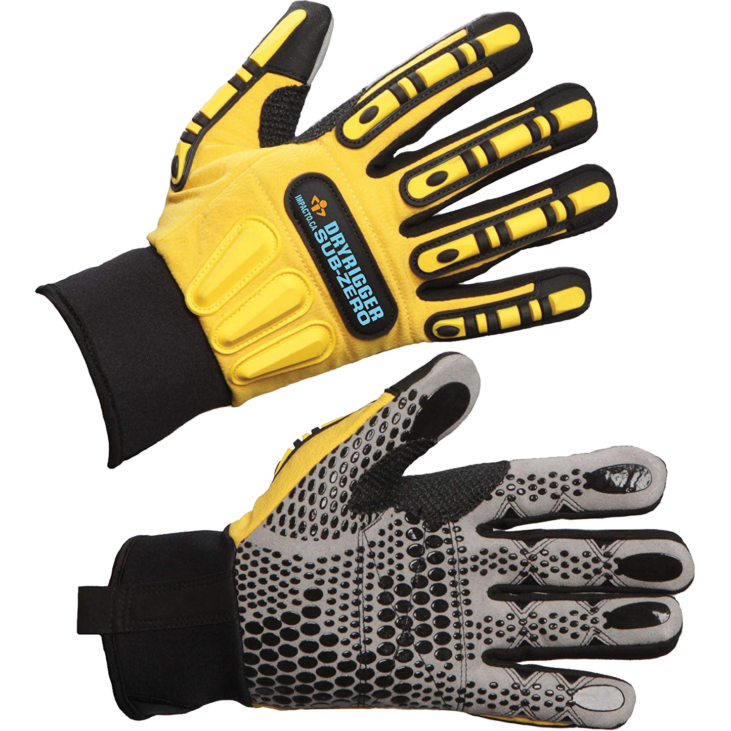 Impacto Dryrigger Sub Zero Gloves, X-Large, Suede Palm, Elastic Cuff