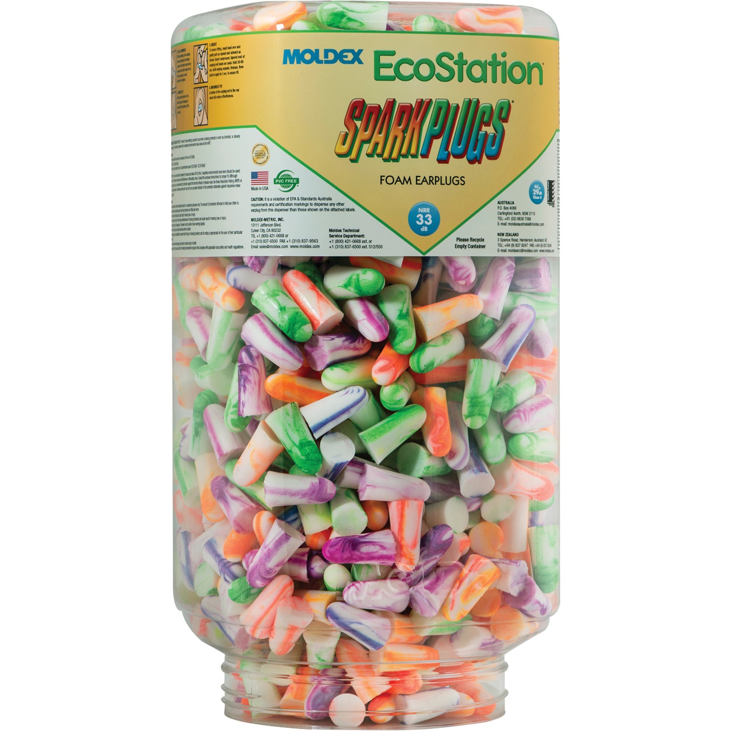 Moldex EcoStation™ SparkPlugs® Earplug Refill, Bulk - Canister