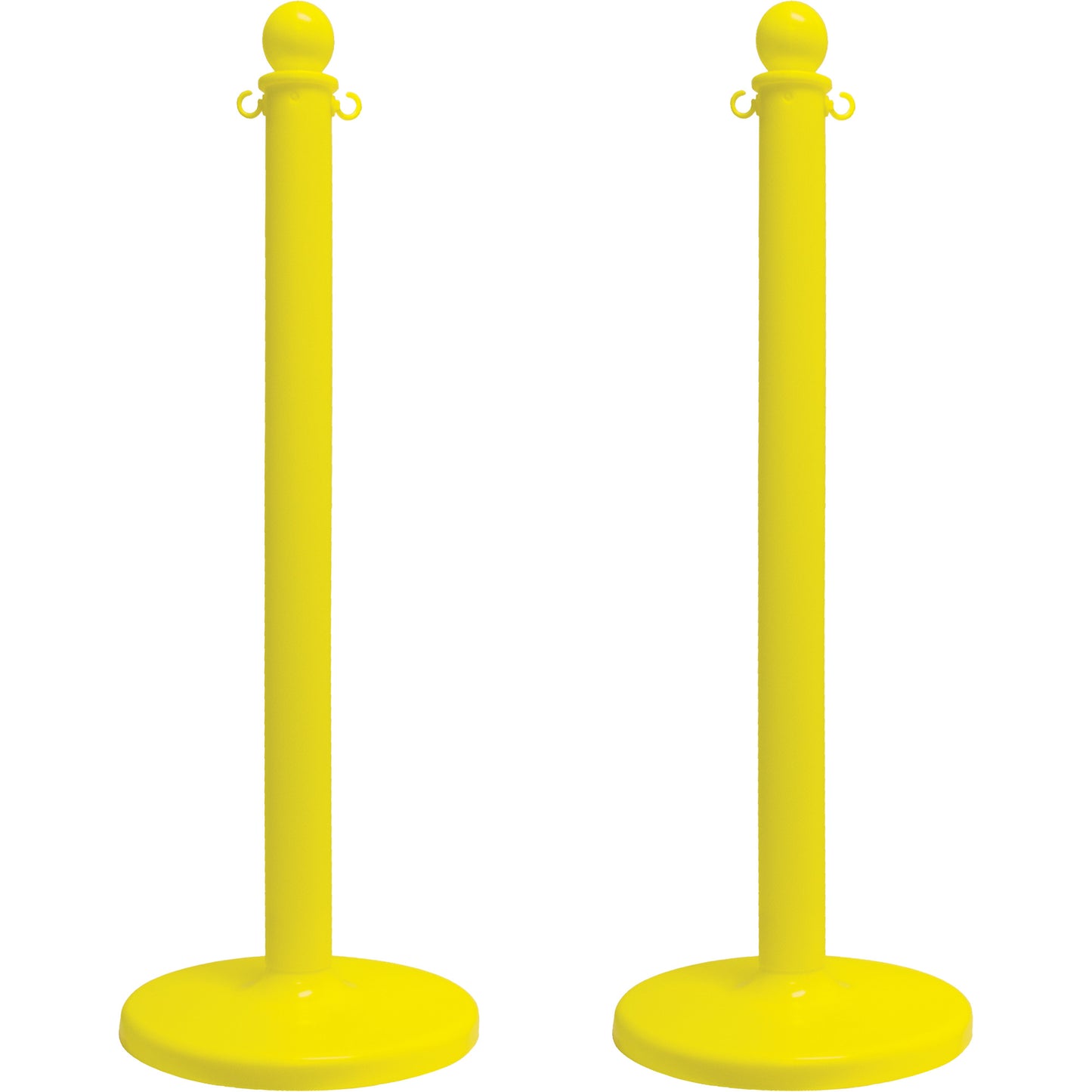 Mr. Chain Medium-Duty Stanchion, 40" High, Yellow