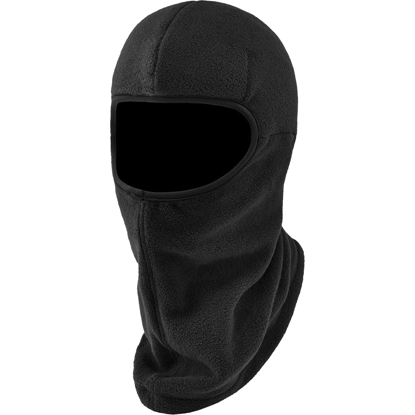 Ergodyne N-Ferno® Zippered Balaclava Face Mask, Fleece/Polyester, Black