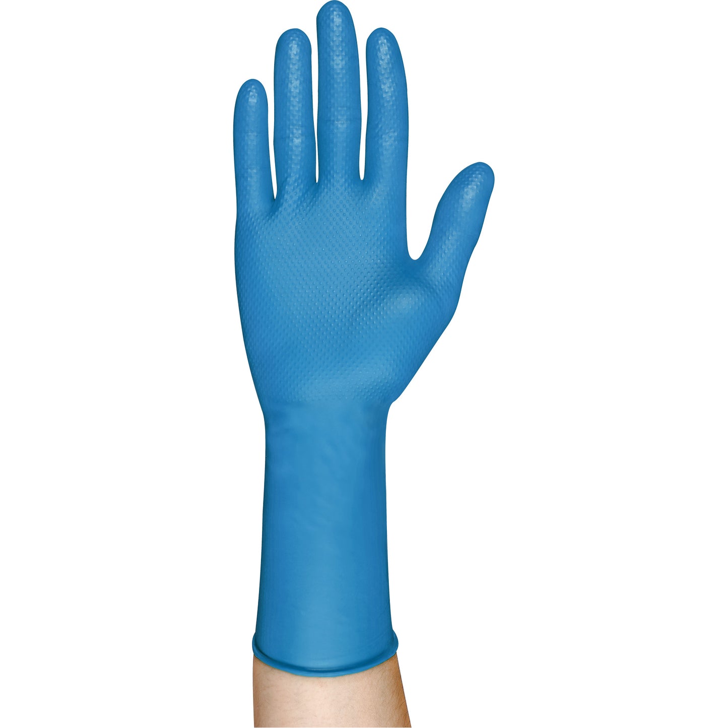Microflex 93-283 Series Disposable Gloves, Large, Nitrile, 8.7-mil, Powder-Free, Blue