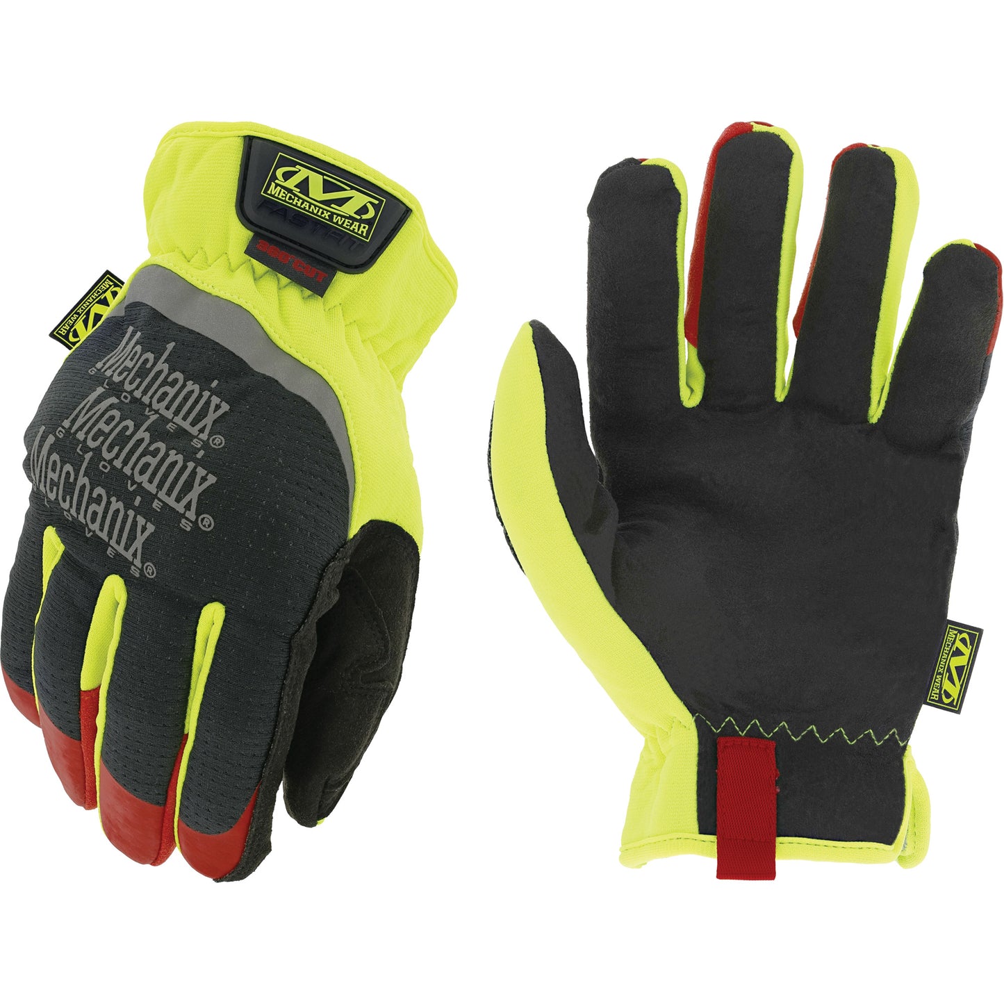 Mechanix Wear Hi-Viz FastFit® D4-360 Cut Resistant Gloves, Size 9, TrekDry™ Shell, ASTM ANSI Level A4/EN 388 Level D