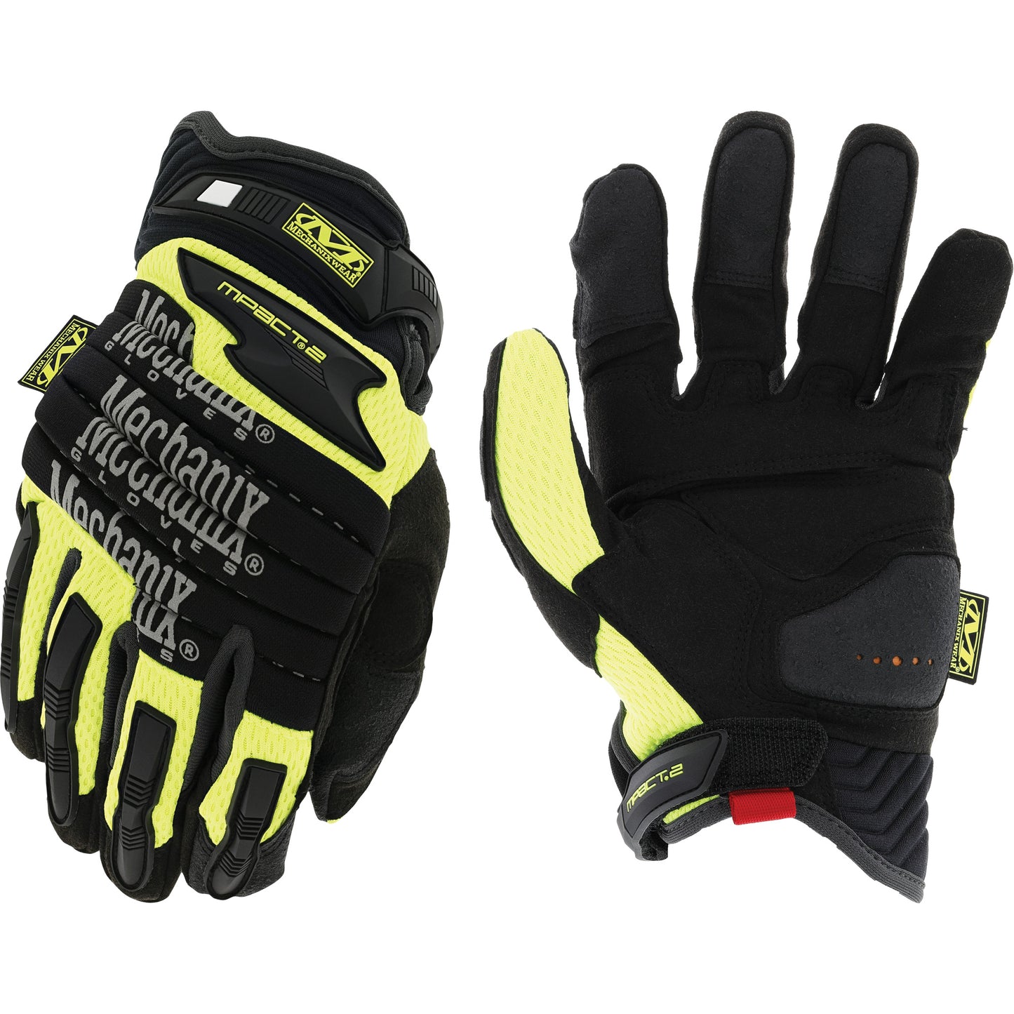 Mechanix Wear M-Pact® 2 Heavy-Duty Impact Gloves, 9/Medium, Synthetic Palm, Hook & Loop Cuff