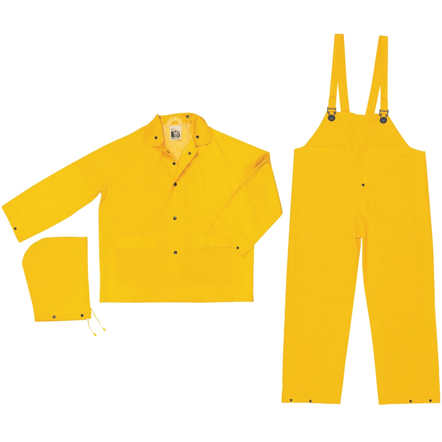 Mcr Safety Classic Series Rain Suit, Polyester/PVC, X-Large, Yellow